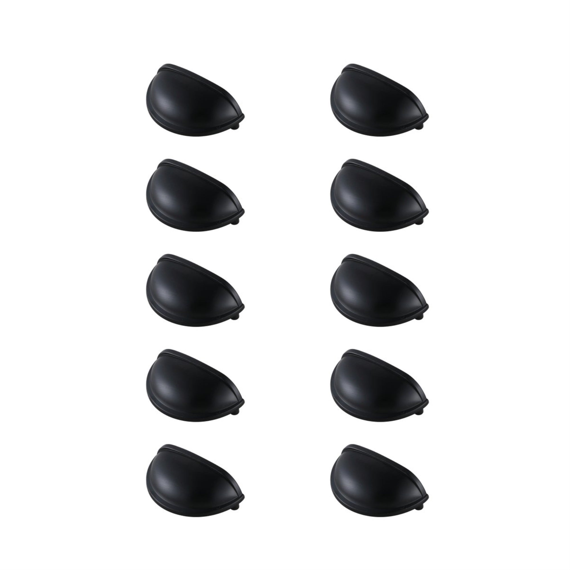 Atticus 3 Center To Center Matte Black Cup Bar Pull Multipack (Set Of 10)