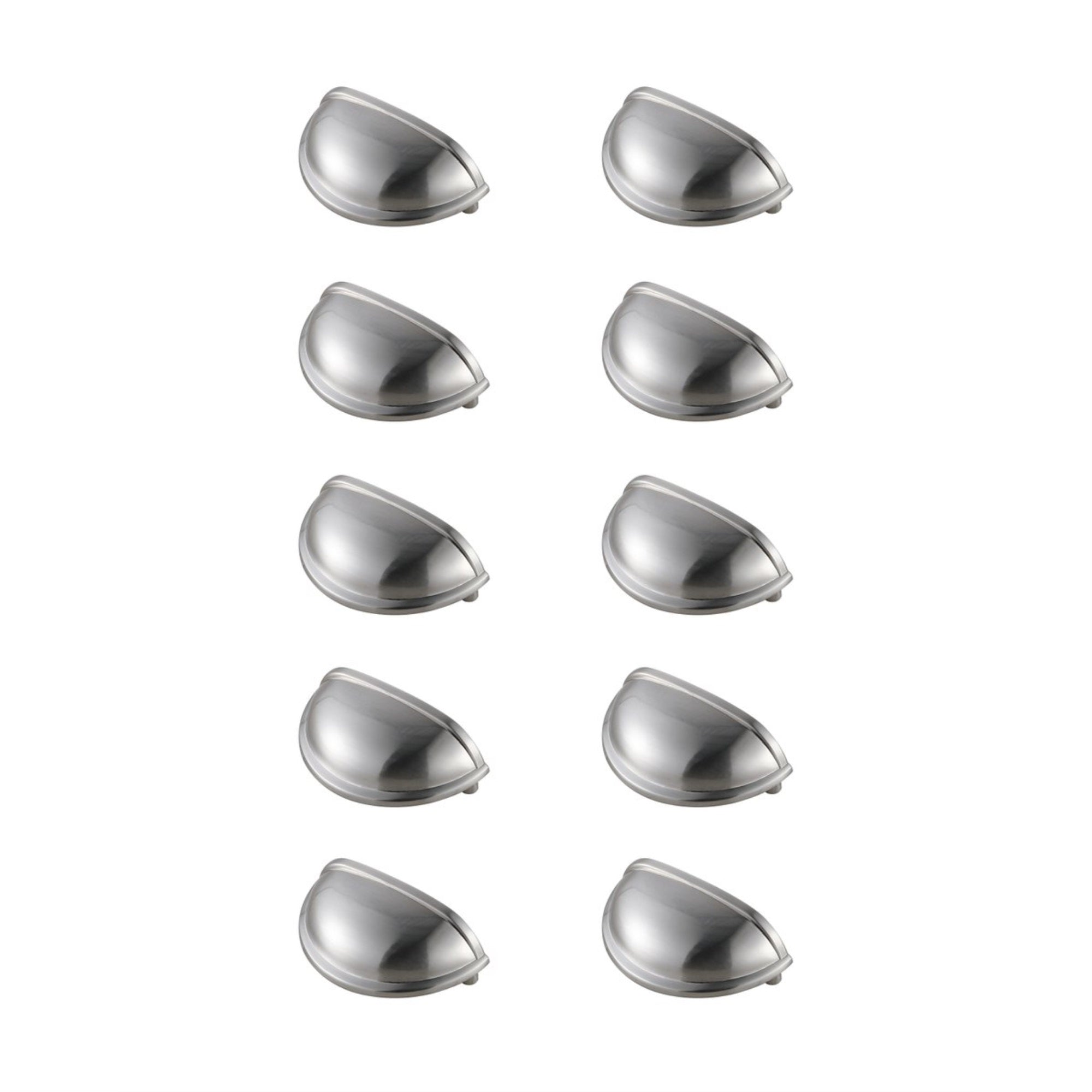 Atticus 3 Center To Center Brushed Nickel Cup Bar Pull Multipack (Set Of 10)