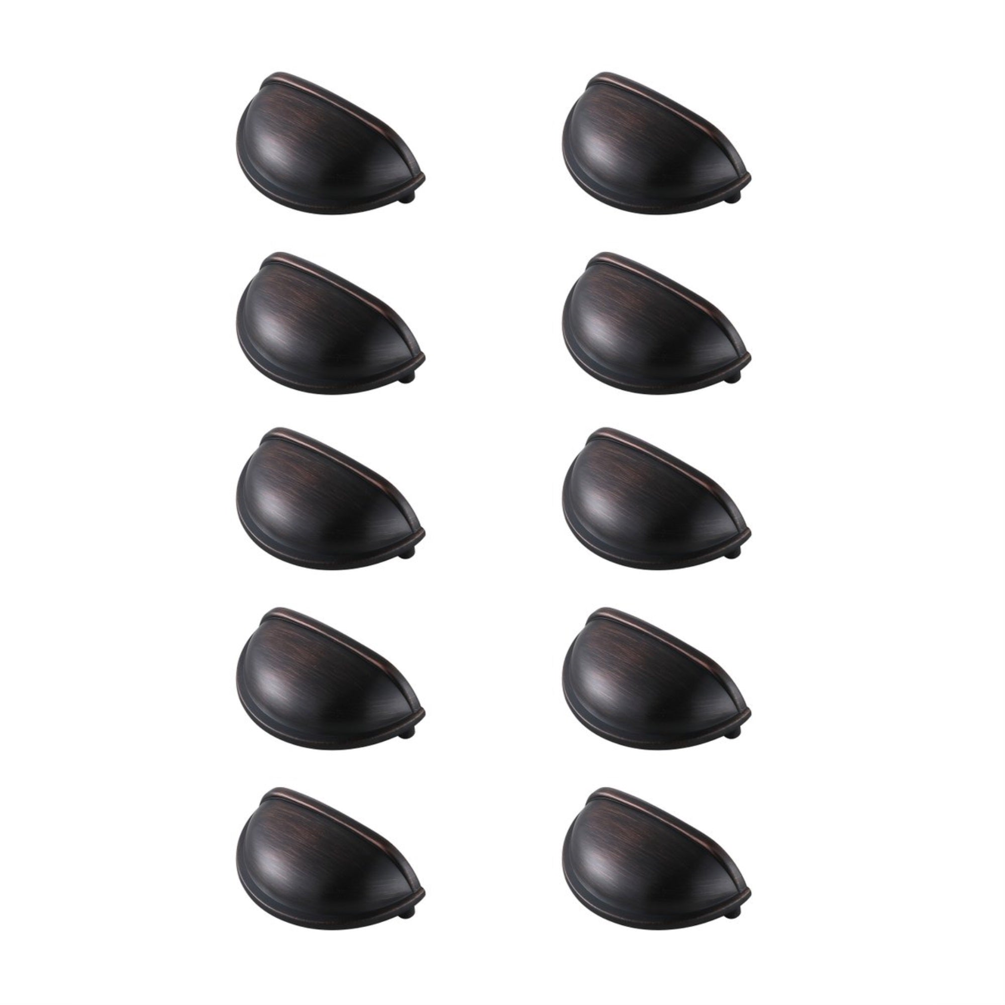 Atticus 3 Center To Center Oil-Rubbed Bronze Cup Bar Pull Multipack (Set Of 10)