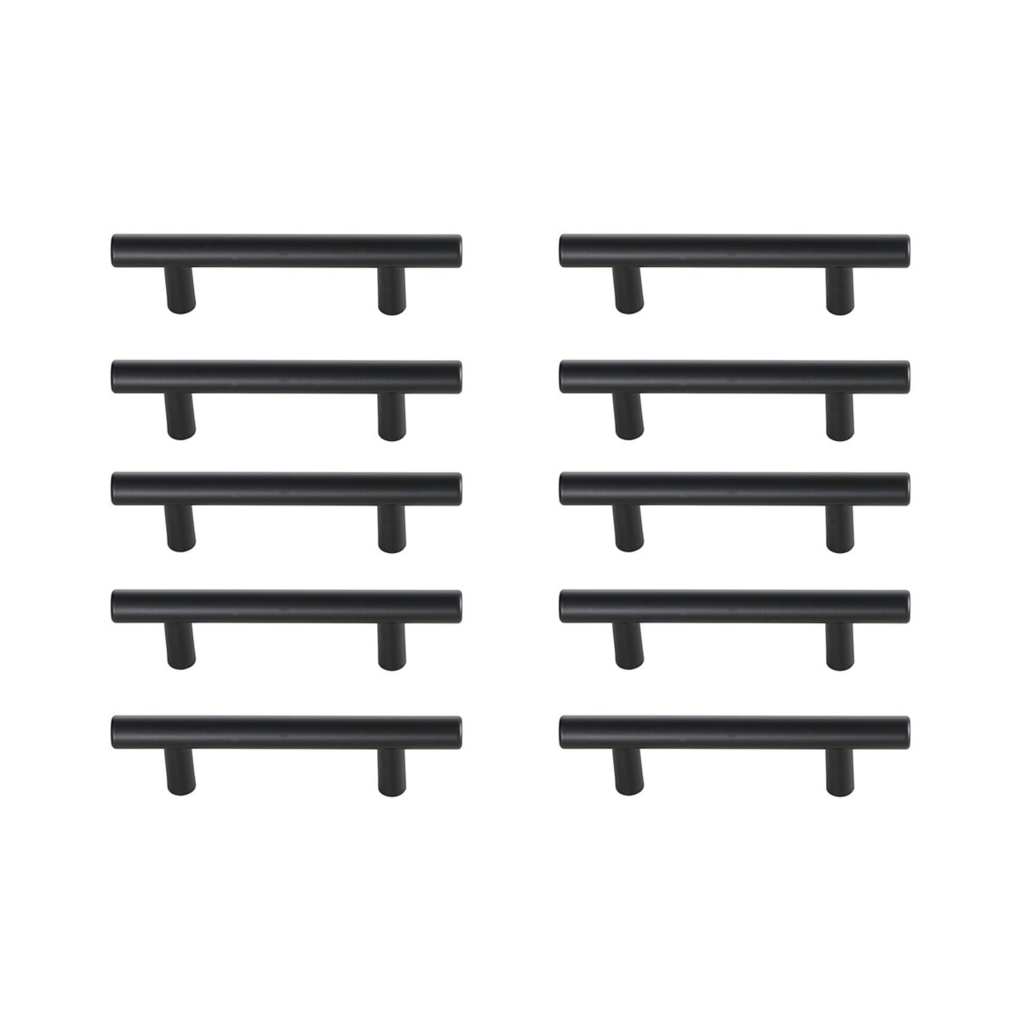 Quinn 3 Center To Center Matte Black Bar Pull Multipack (Set Of 10)