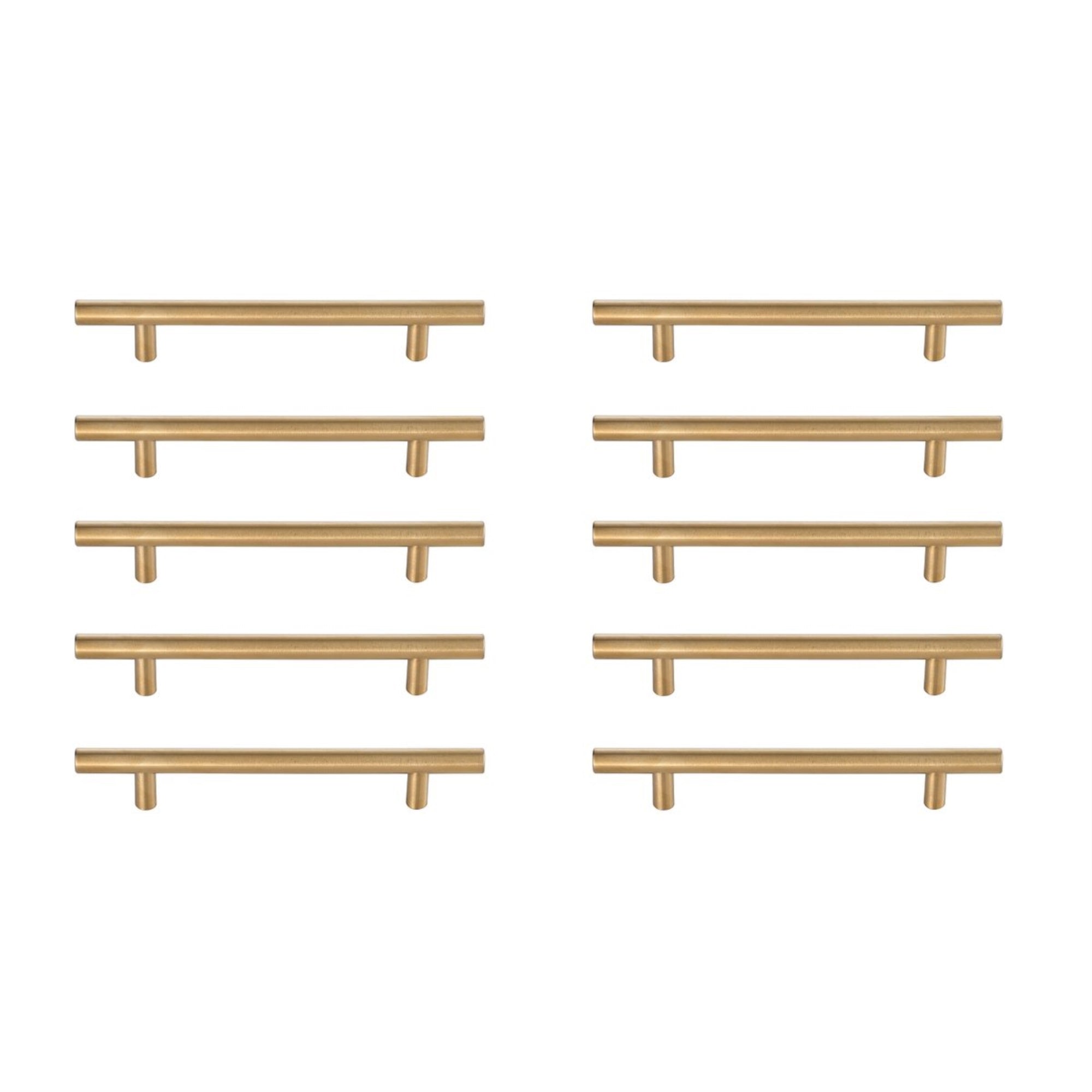 Quinn 5 Center To Center Brass Bar Pull Multipack (Set Of 10)