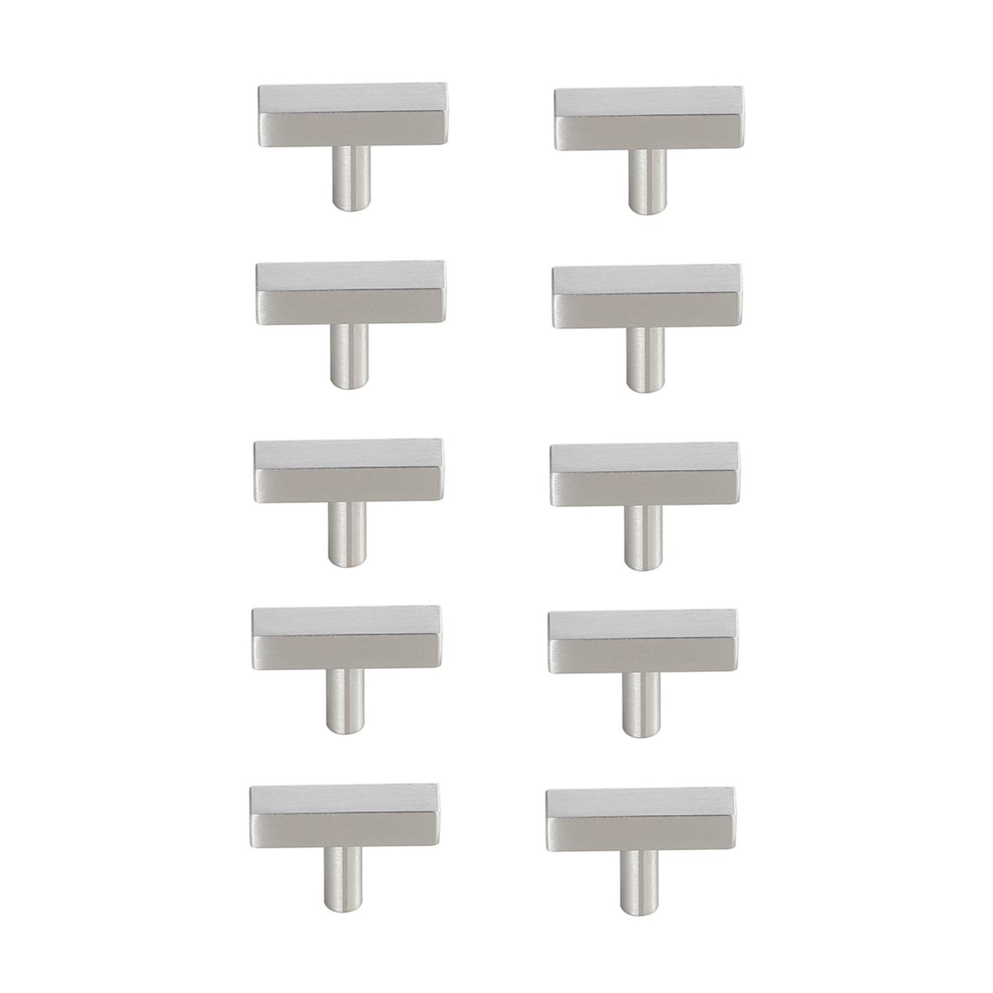 Dior Brushed Nickel T Bar Pull Multipack (Set Of 10)