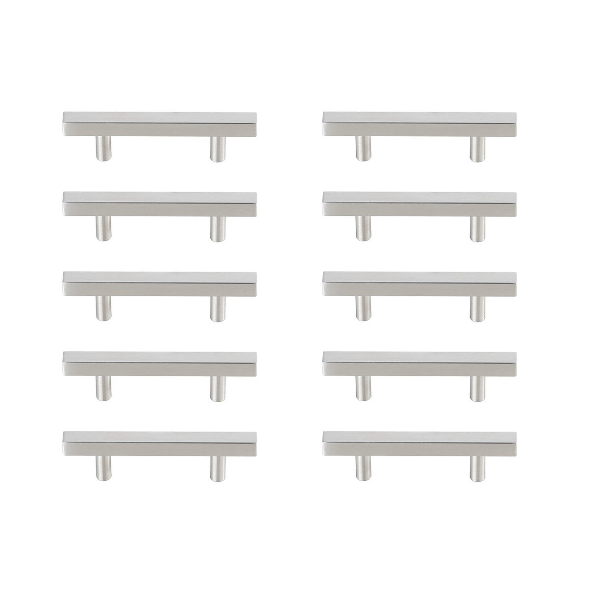 Dior 3 Center To Center Brushed Nickel Bar Pull Multipack (Set Of 10)