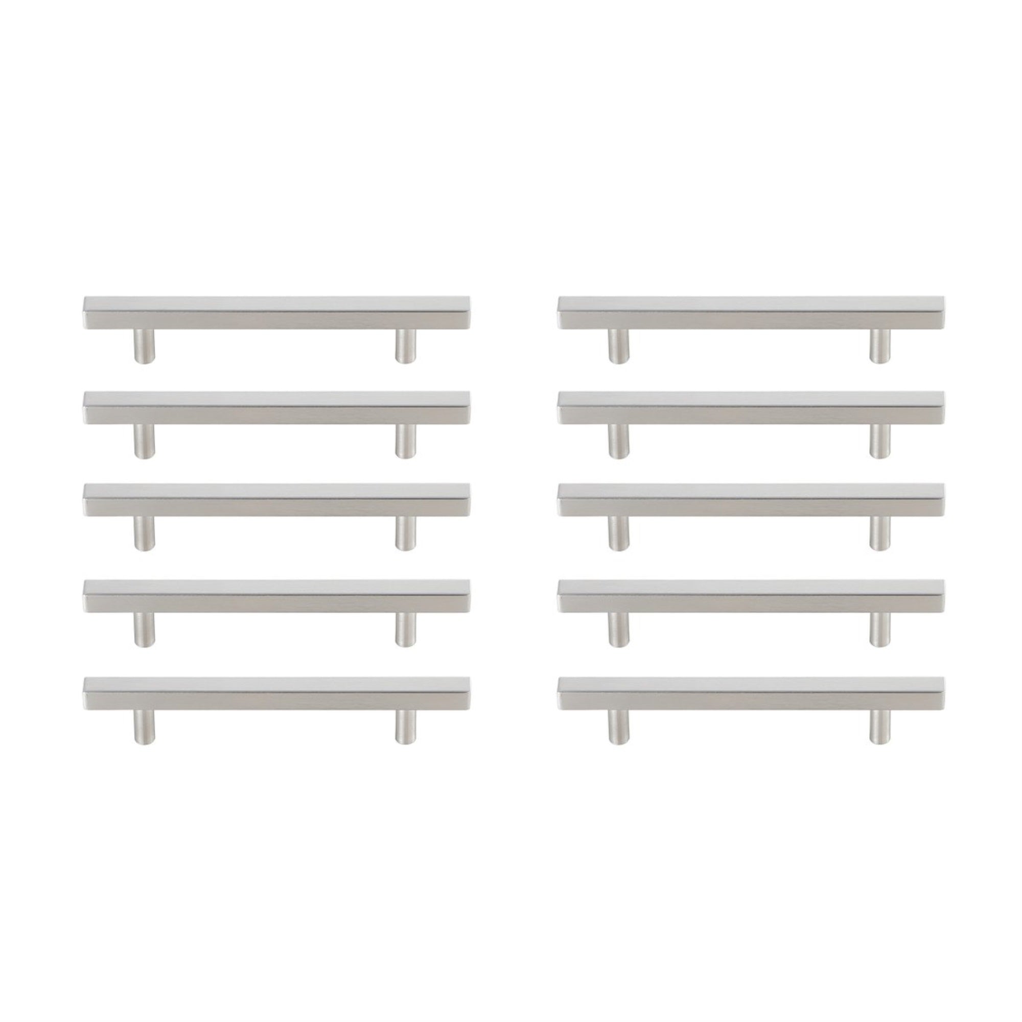 Dior 5 Center To Center Brushed Nickel Bar Pull Multipack (Set Of 10)