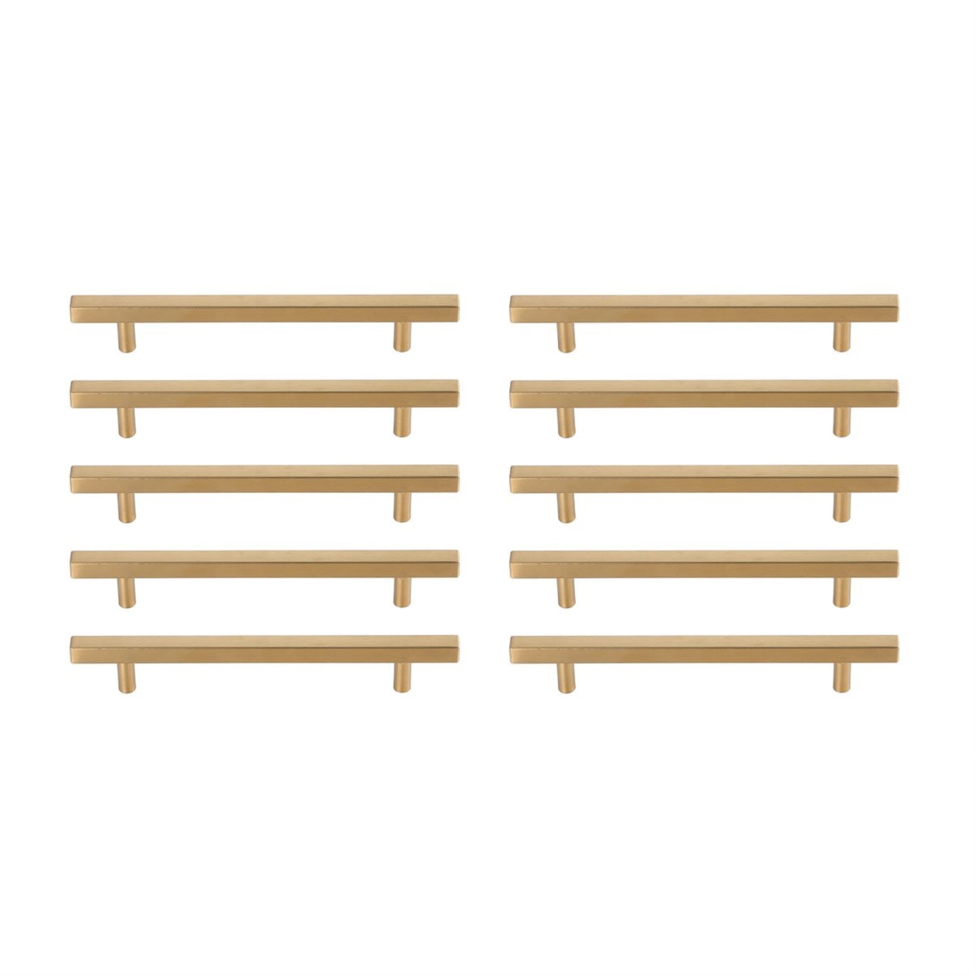 Dior 6-5/16 Center To Center Brass Bar Pull Multipack (Set Of 10)