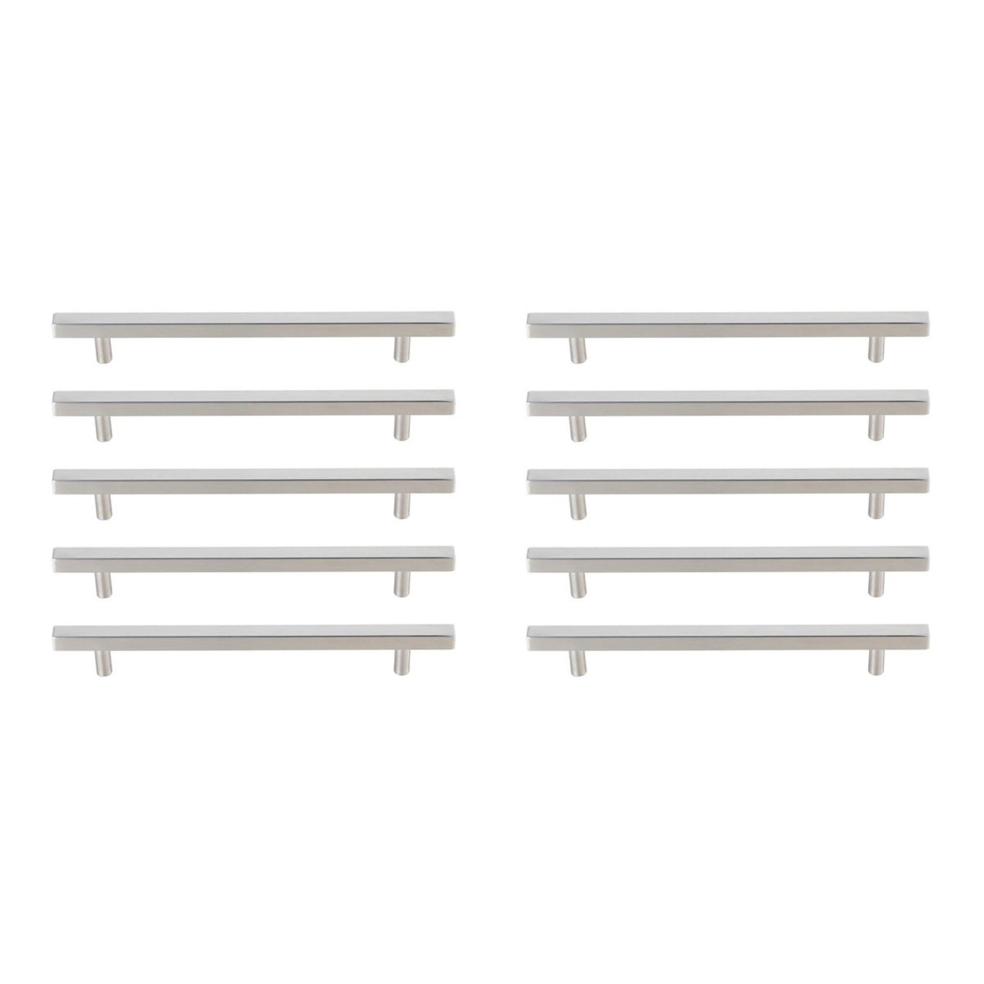 Dior 7-9/16 Center To Center Brushed Nickel Bar Pull Multipack (Set Of 10)