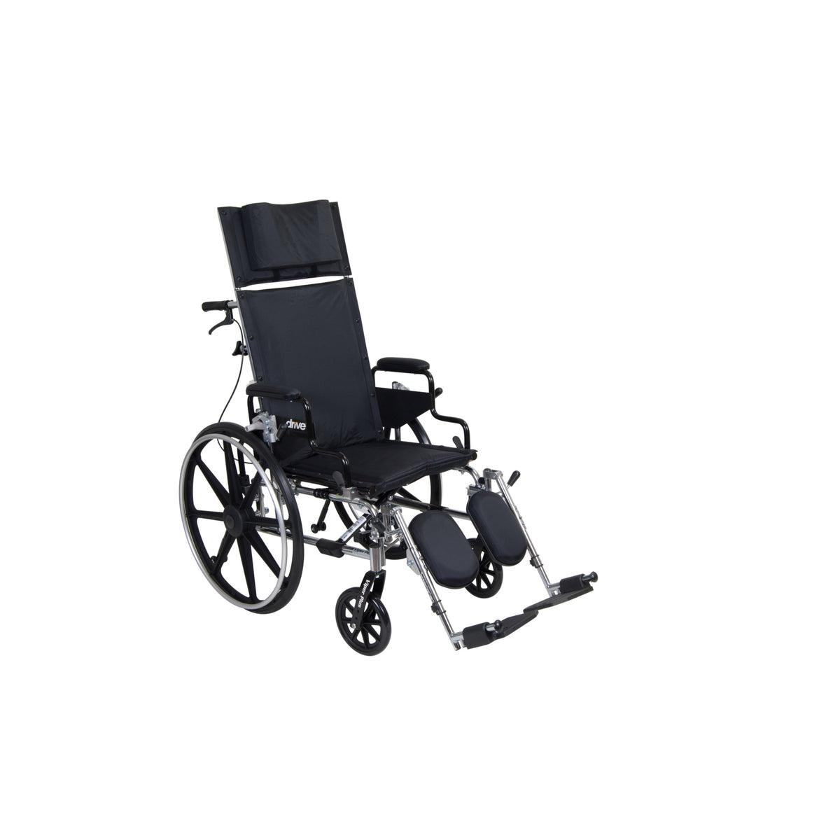 Drive Medical Viper Plus Gt Full Reclining Wheelchair, Desk Arms, 18-Inch Seat Width