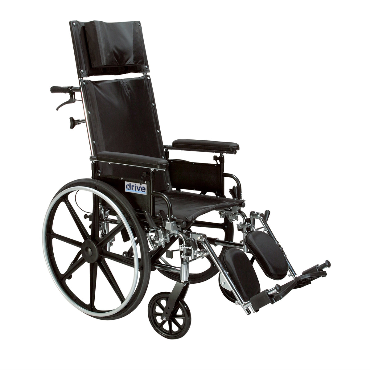 Drive Medical Viper Plus Gt Full Reclining Wheelchair, Desk Arms, 20-Inch Seat Width