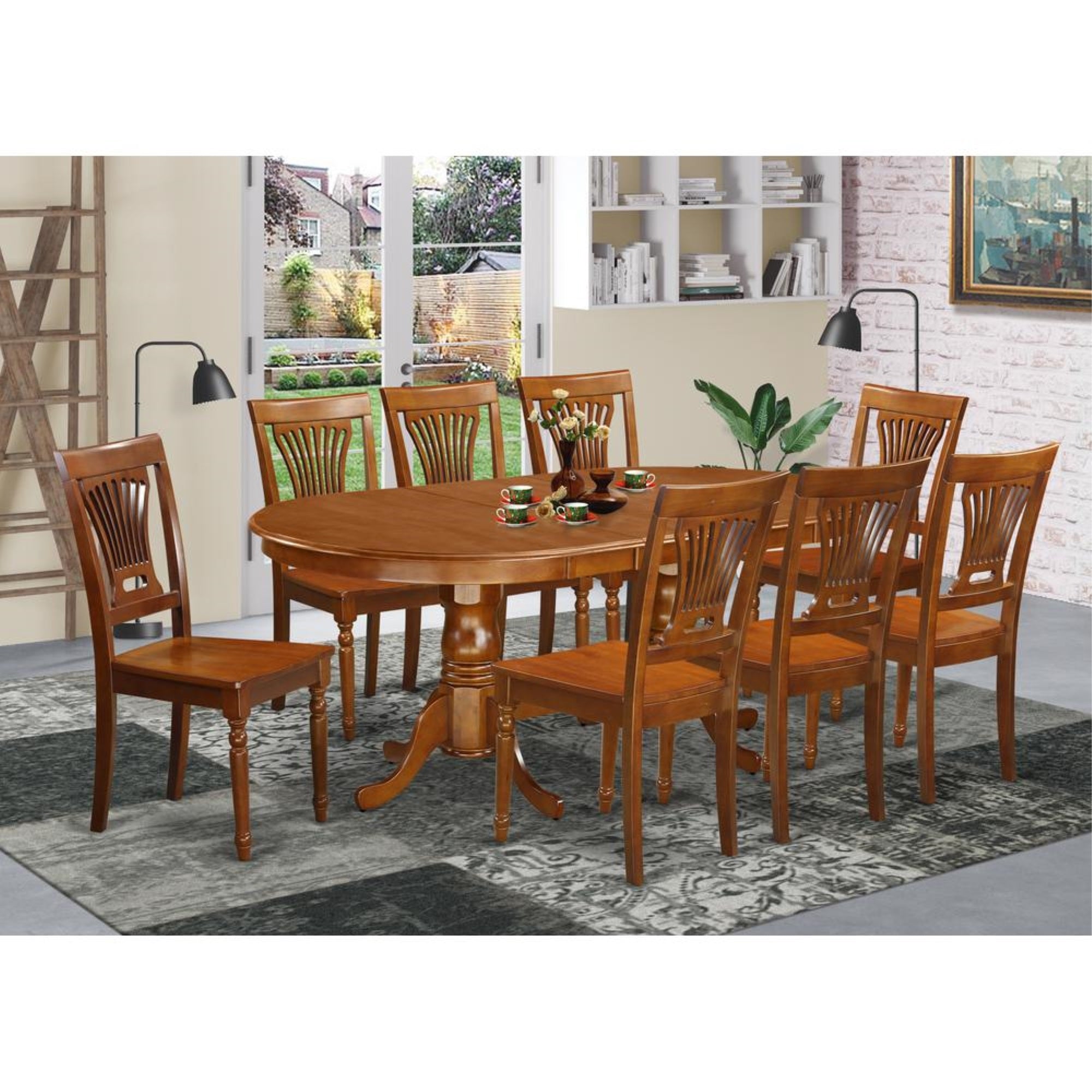 9  PC  Dining  room  set  for  8-Dining  Table  and  8  Dining  Chairs