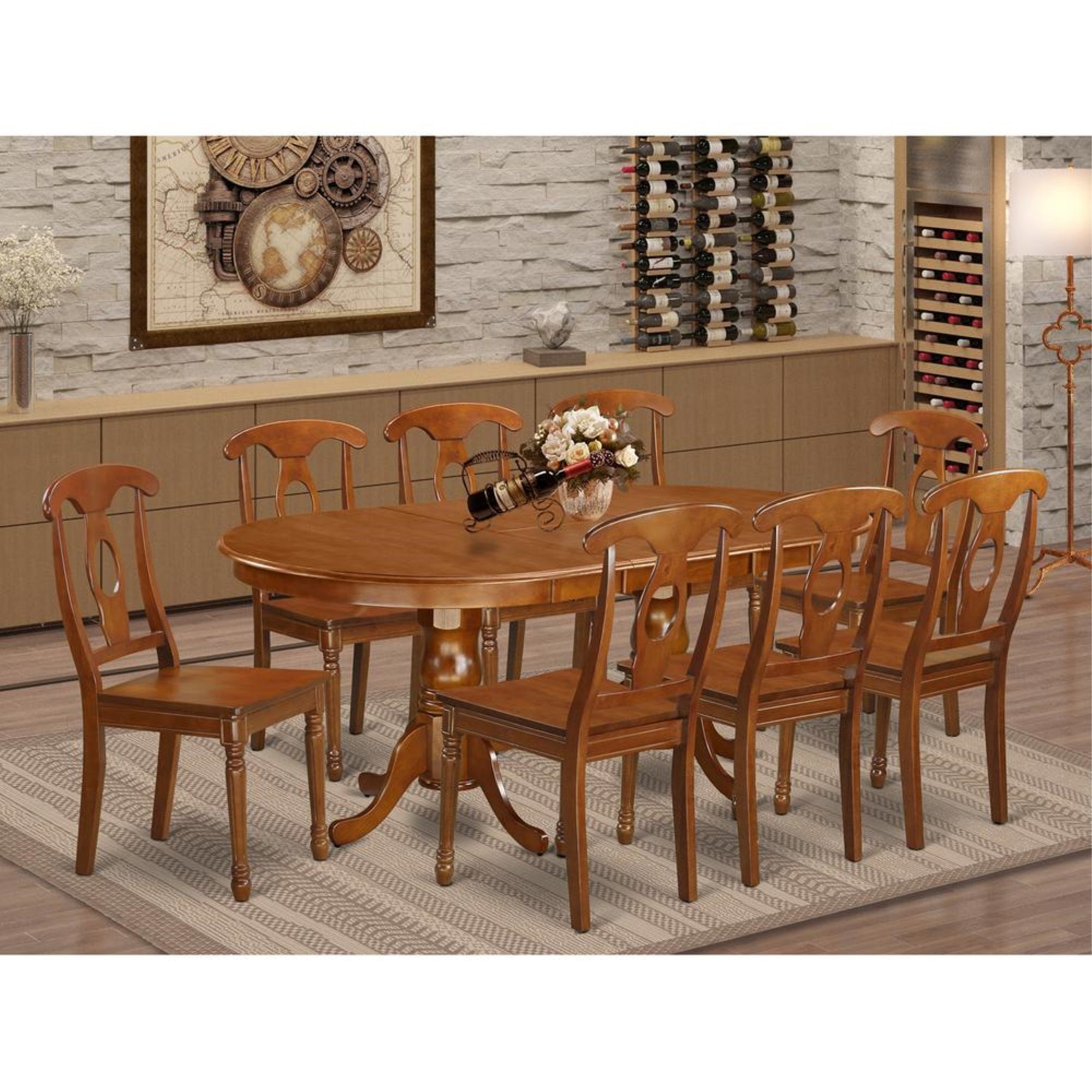 9  PC  Dining  room  set-Dining  Table  and  8  Kitchen  Dining  Chairs