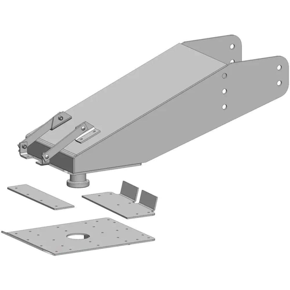 Pullrite 331760 Quick Connect Capture Plate For 13-5/8' Wide 5Th Airborne/Rota-Flex/Road Armor Pin Boxes