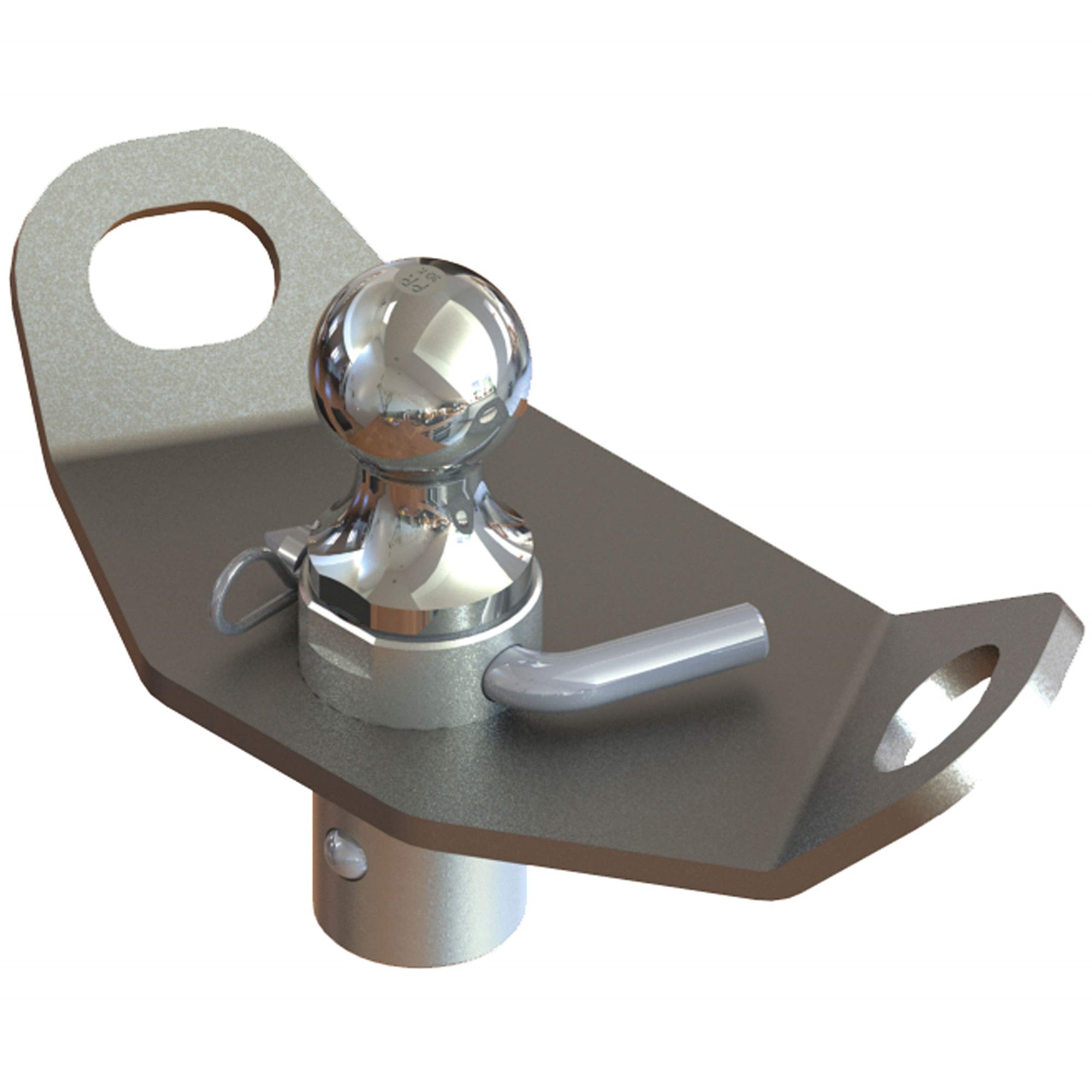 Pullrite 4437 Oe-Series Gooseneck Ball With Plate, Gray