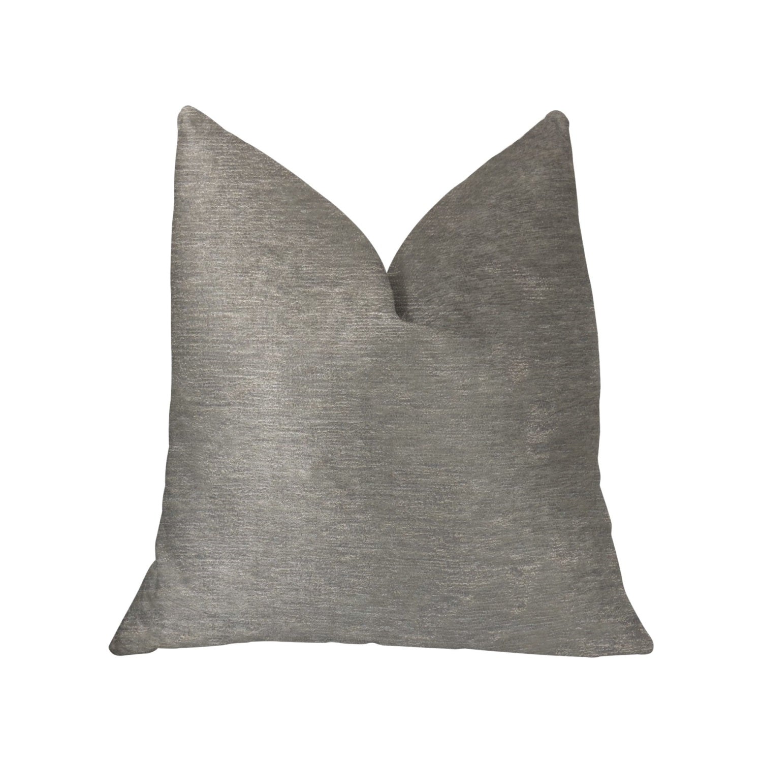 Plutus Pearly Shell Velvet Cream And Ivory Luxury Throw Pillow - Double Sided  26 X 26
