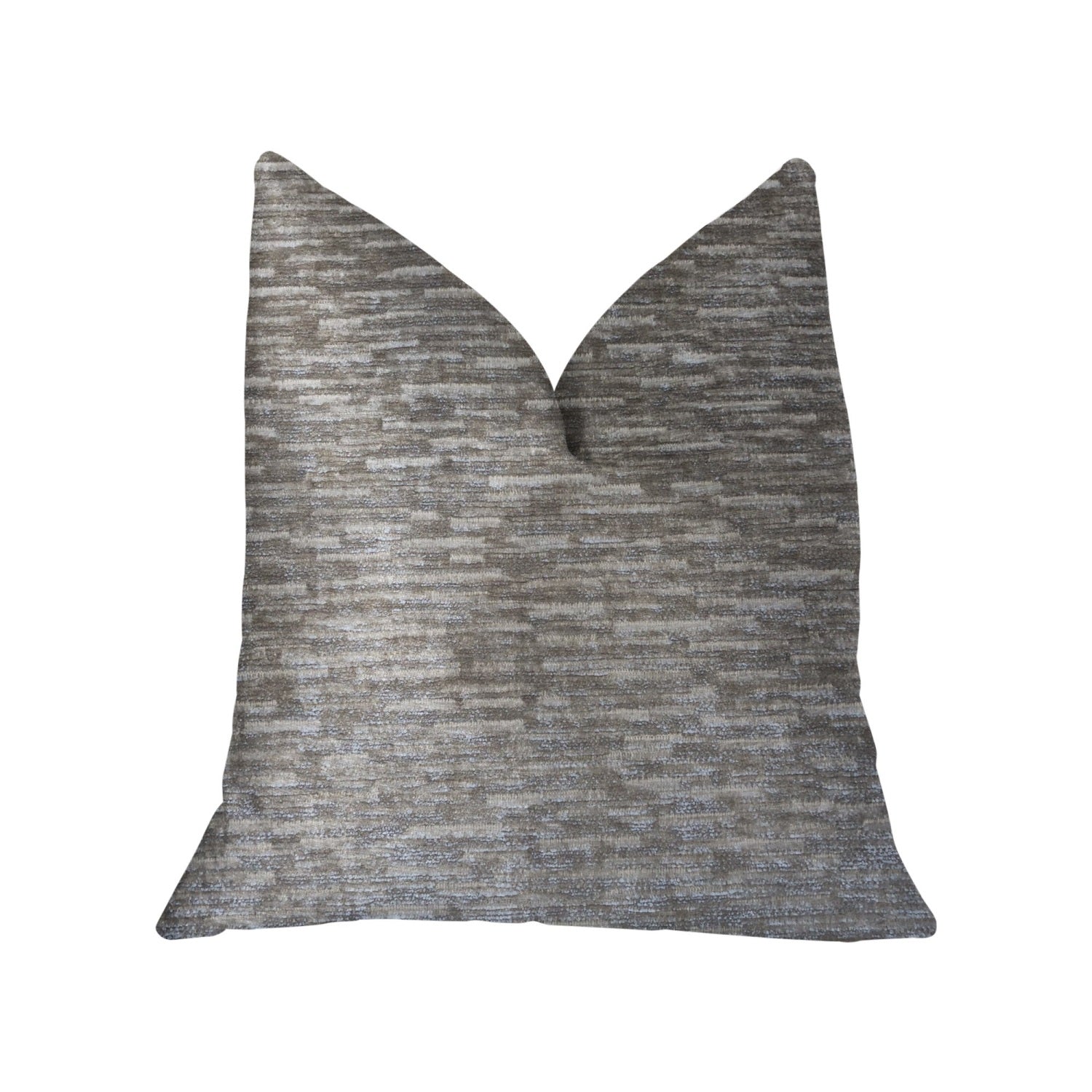 Plutus Montage Beige Luxury Throw Pillow - Double Sided  20 X 30 Queen