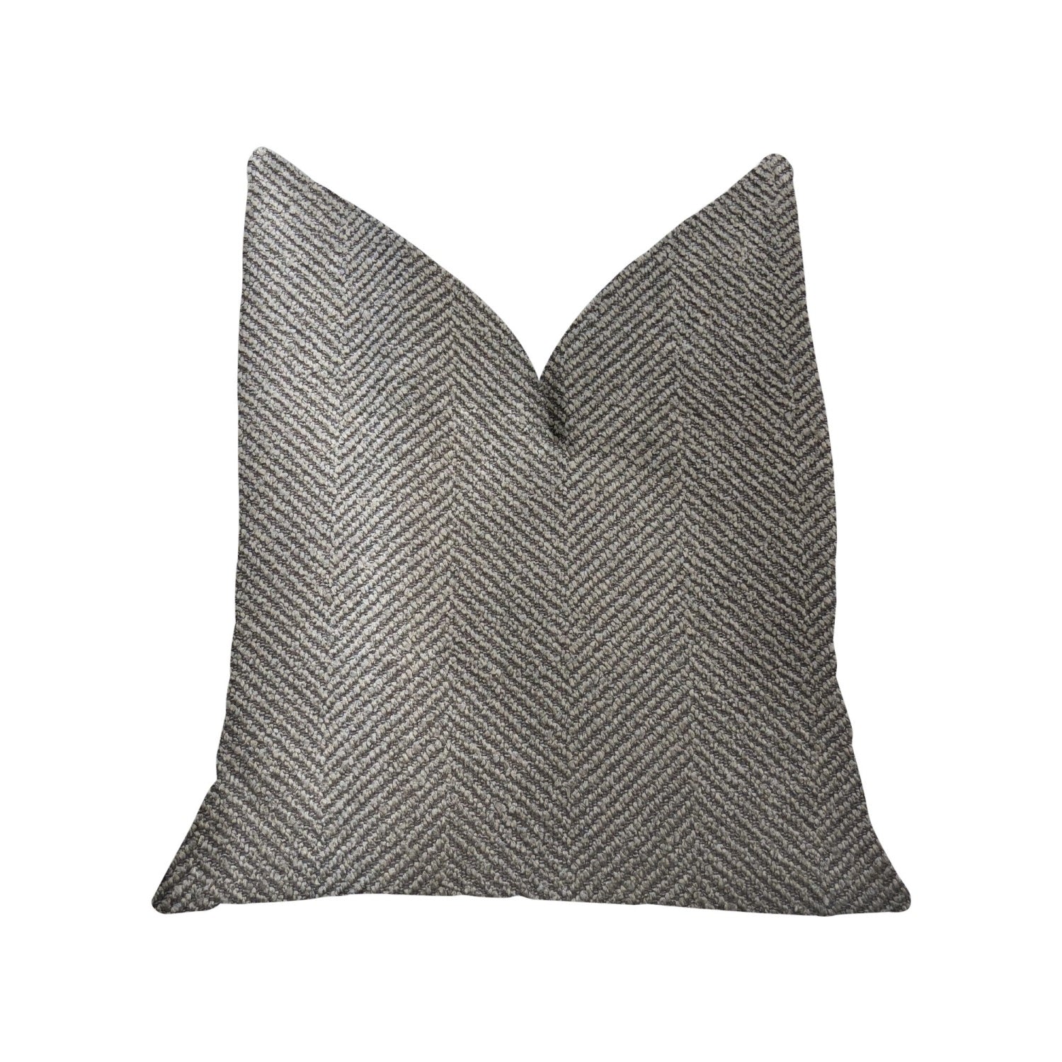 Plutus New Wave Hillside Brown Luxury Throw Pillow - Double Sided  20 X 26 Standard