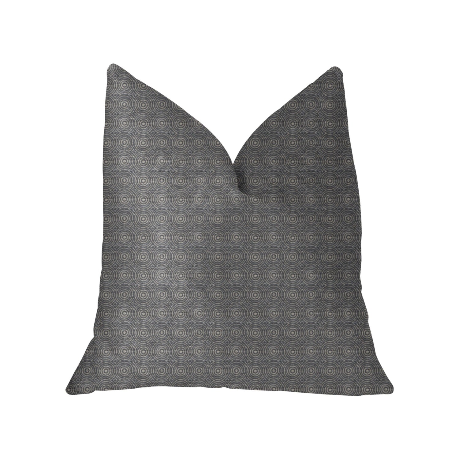 Plutus Halo Knights Blue And Gray Luxury Throw Pillow - Double Sided  22 X 22