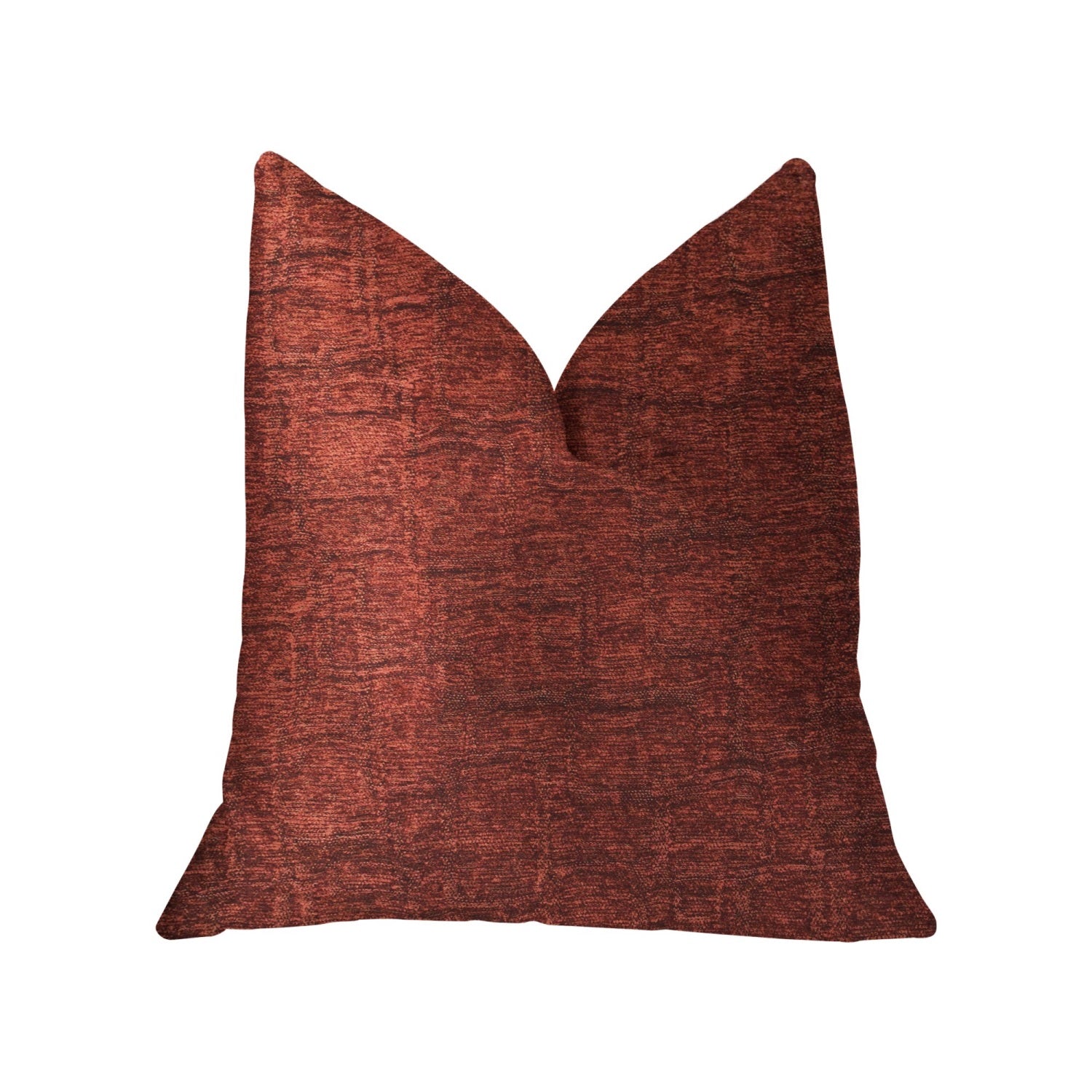 Plutus Paprika Jam Burgundy Red Luxury Throw Pillow - Double sided  20??x 26??Standard