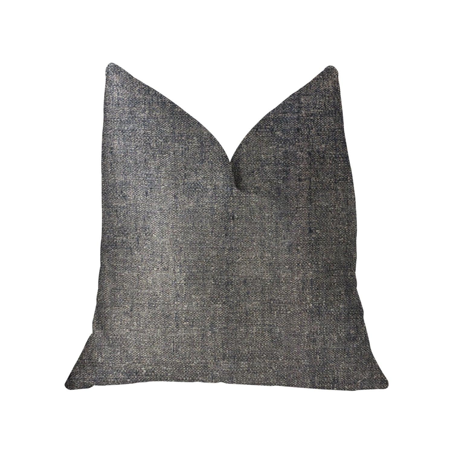 Plutus Deep Mantra Charcoal Luxury Throw Pillow - Double Sided  24 X 24