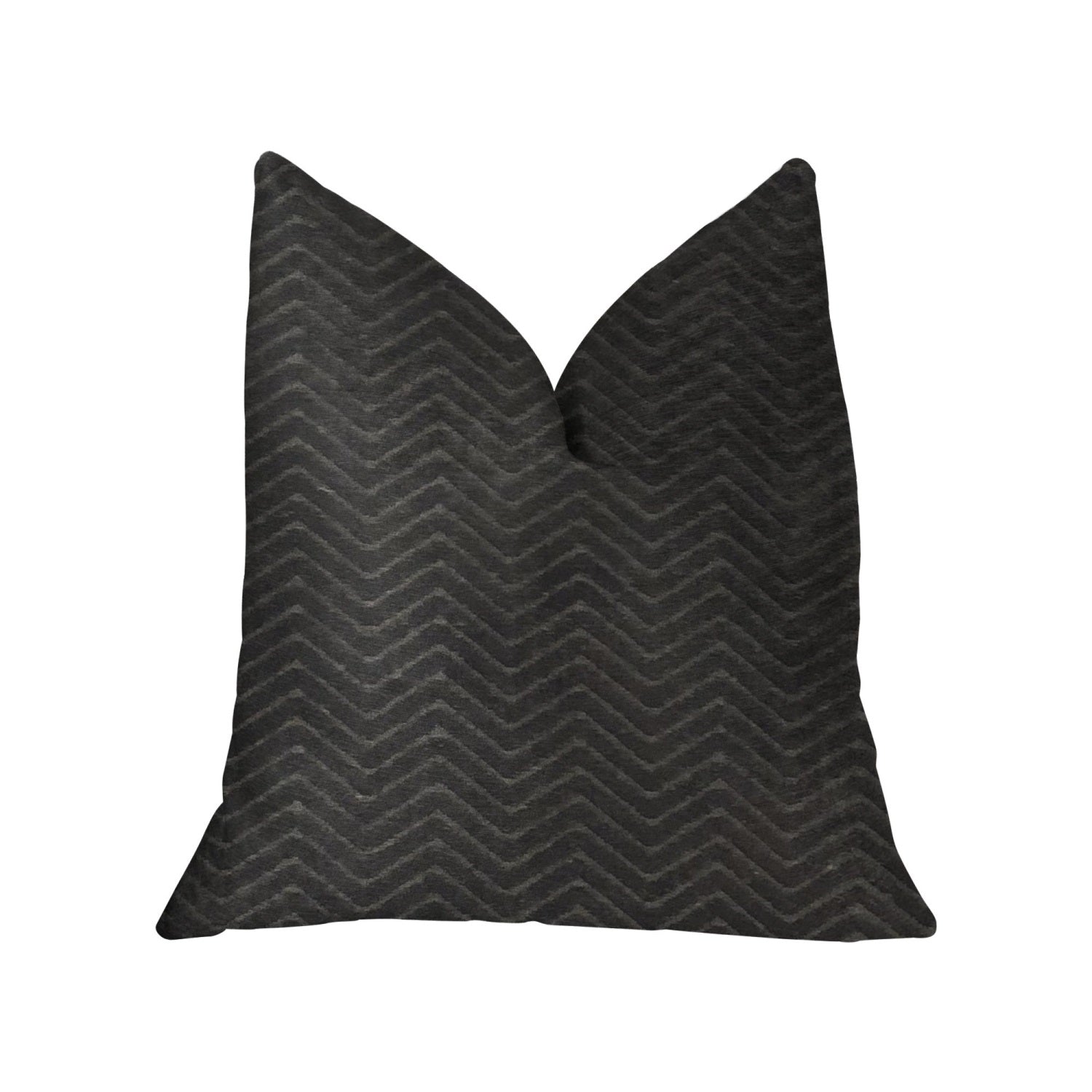 Plutus Black Panther Black Luxury Throw Pillow - Double Sided  20 X 30 Queen