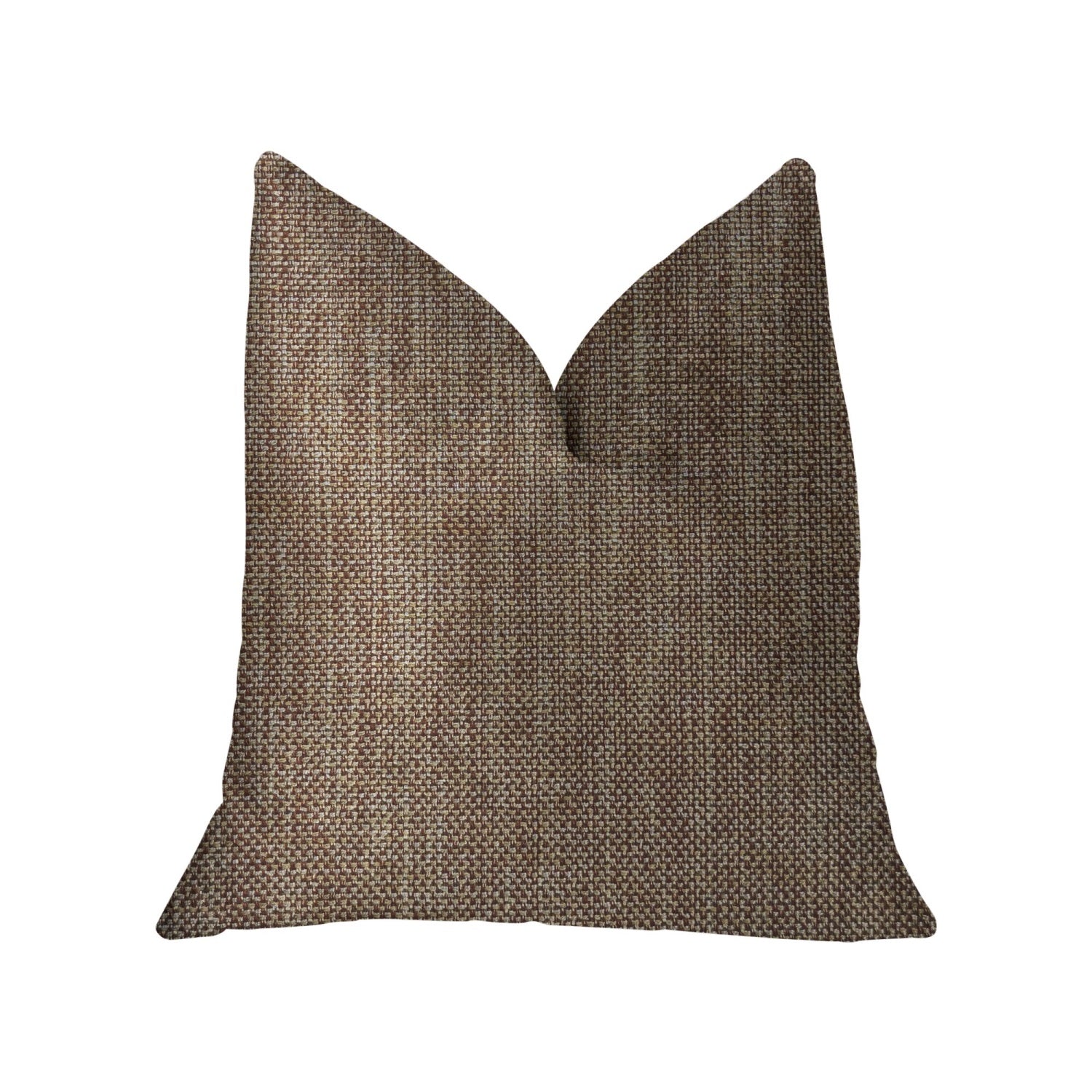 Plutus Ganache Gold Luxury Throw Pillow - Double Sided  16 X 16