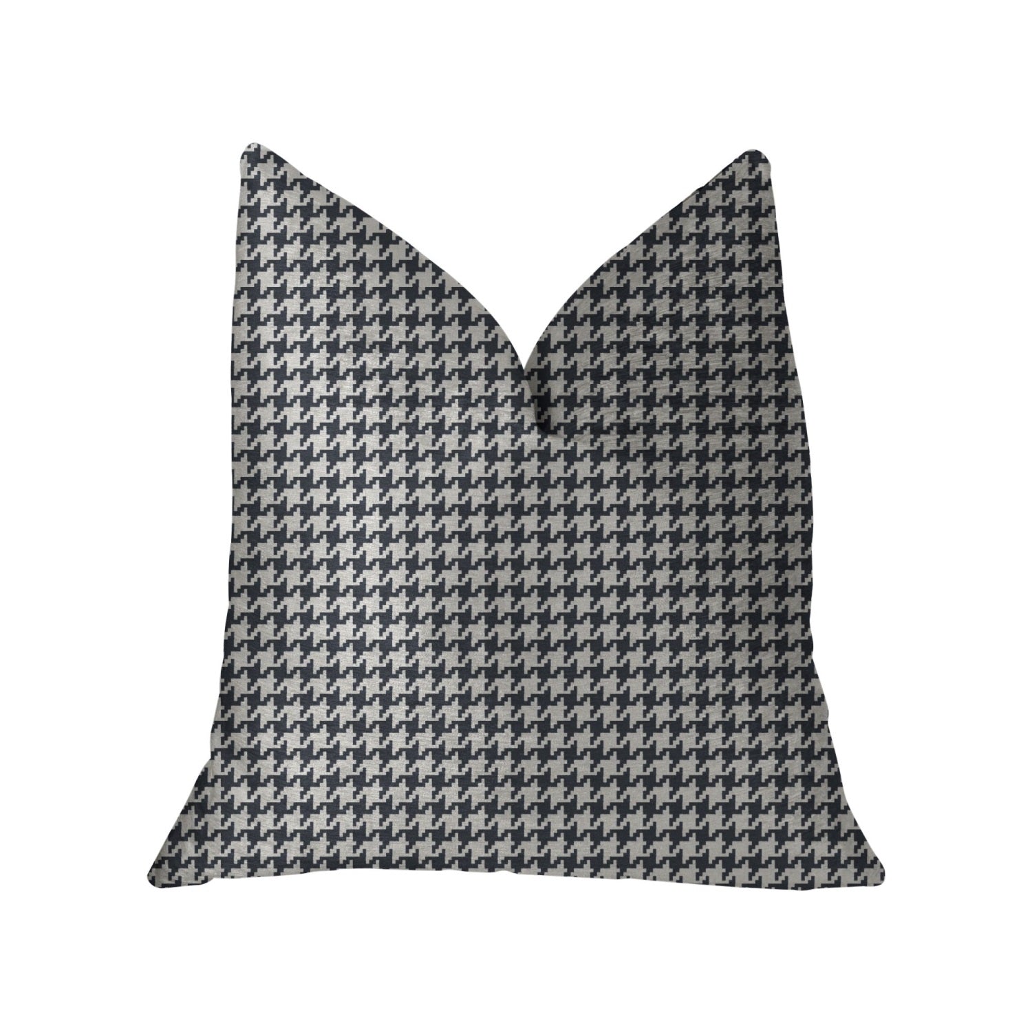 Plutus Element Black And White Luxury Throw Pillow - Double Sided  22 X 22