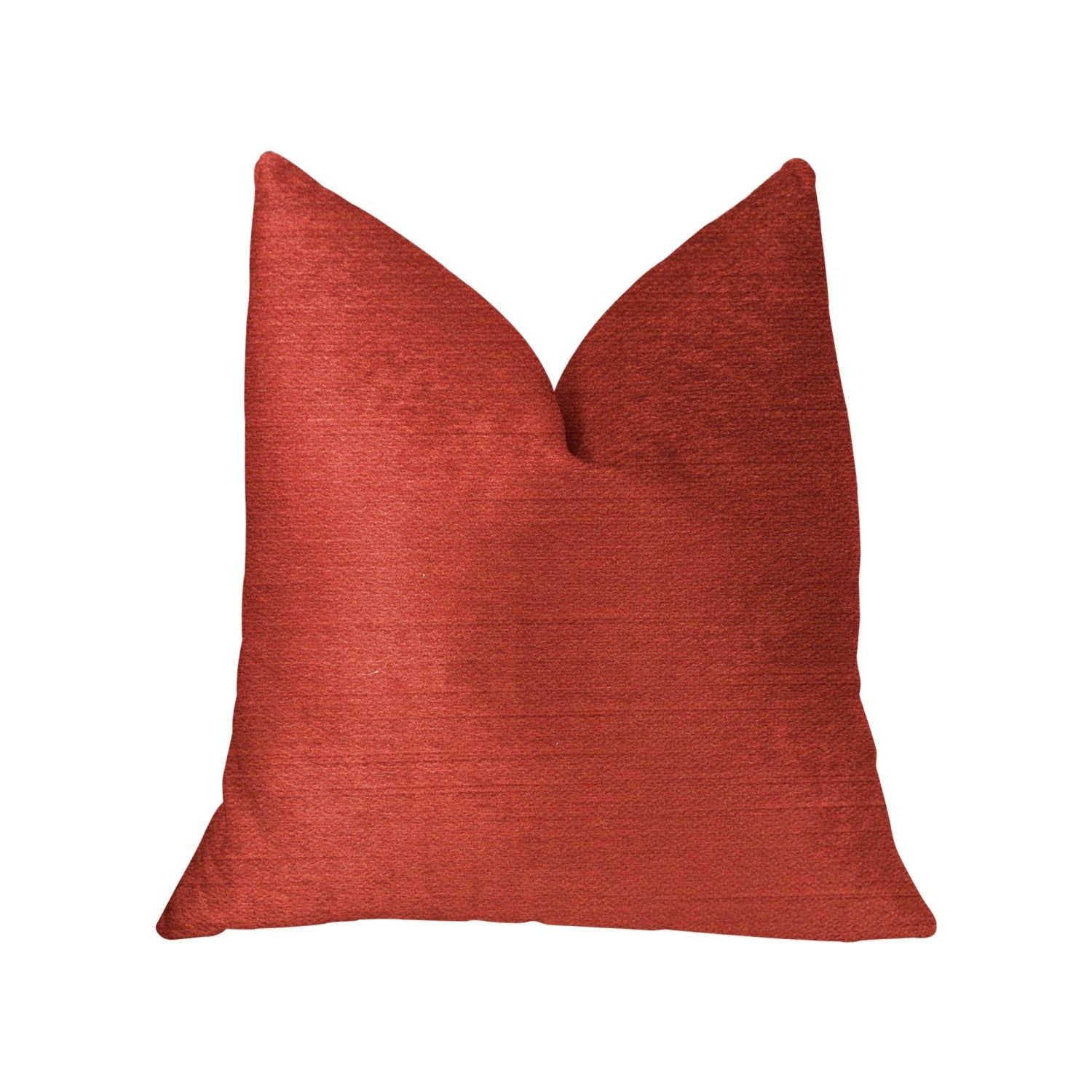 Plutus Cherry Love Orange And Red Luxury Throw Pillow - Double Sided  26 X 26