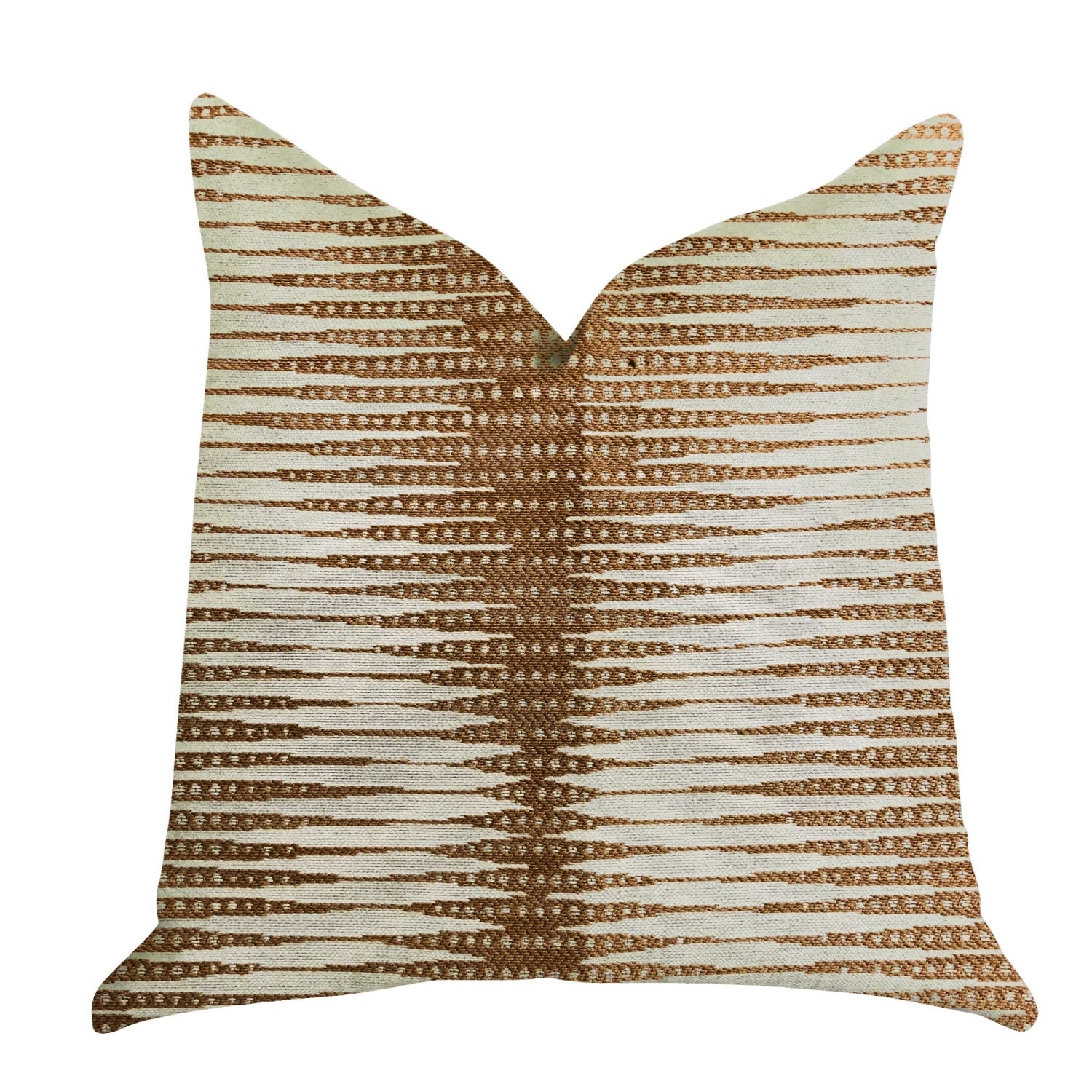Plutus Pokaline Chevron Luxury Throw Pillow - Double Sided  18 X 18