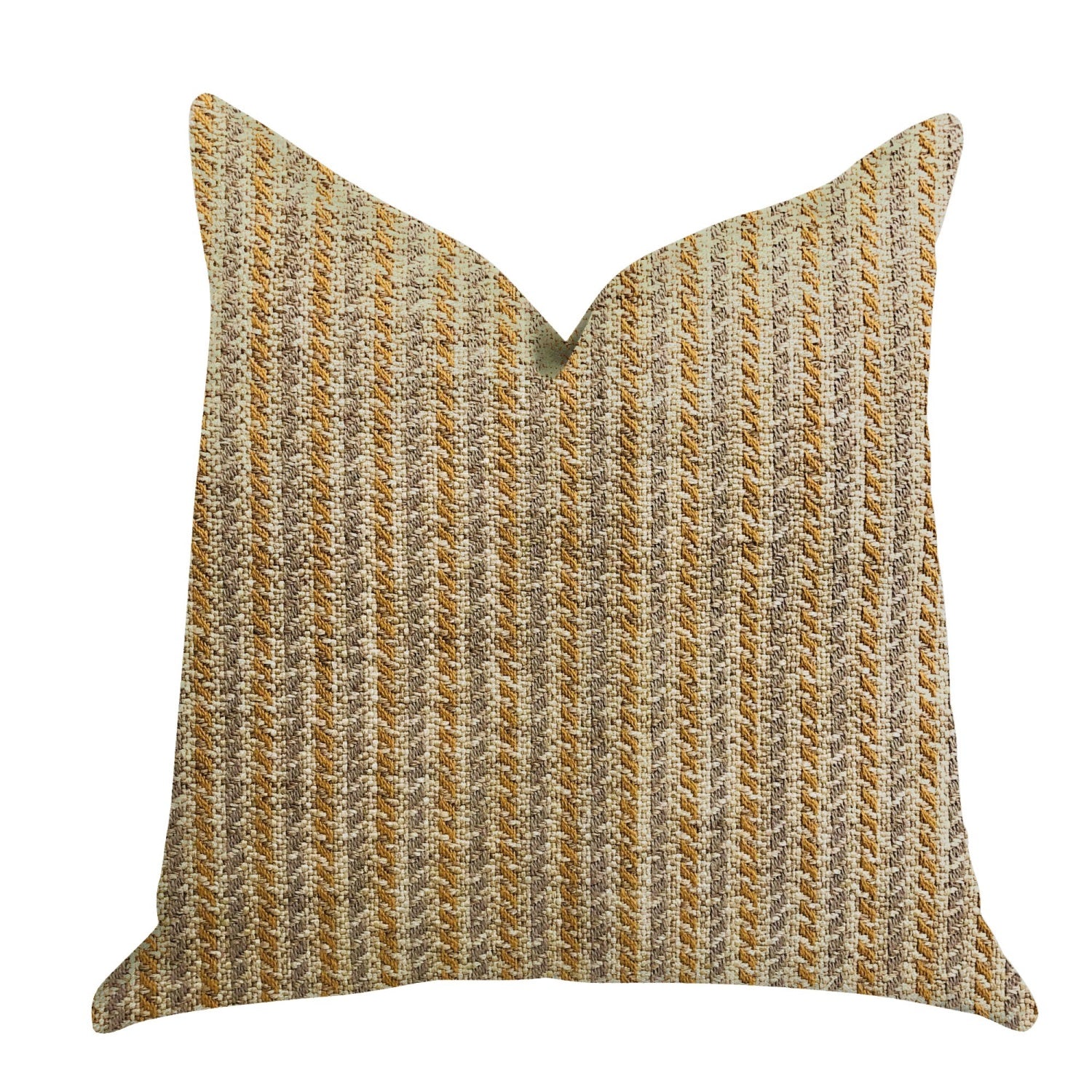 Plutus Woven Beliza Luxury Throw Pillow - Double Sided  18 X 18