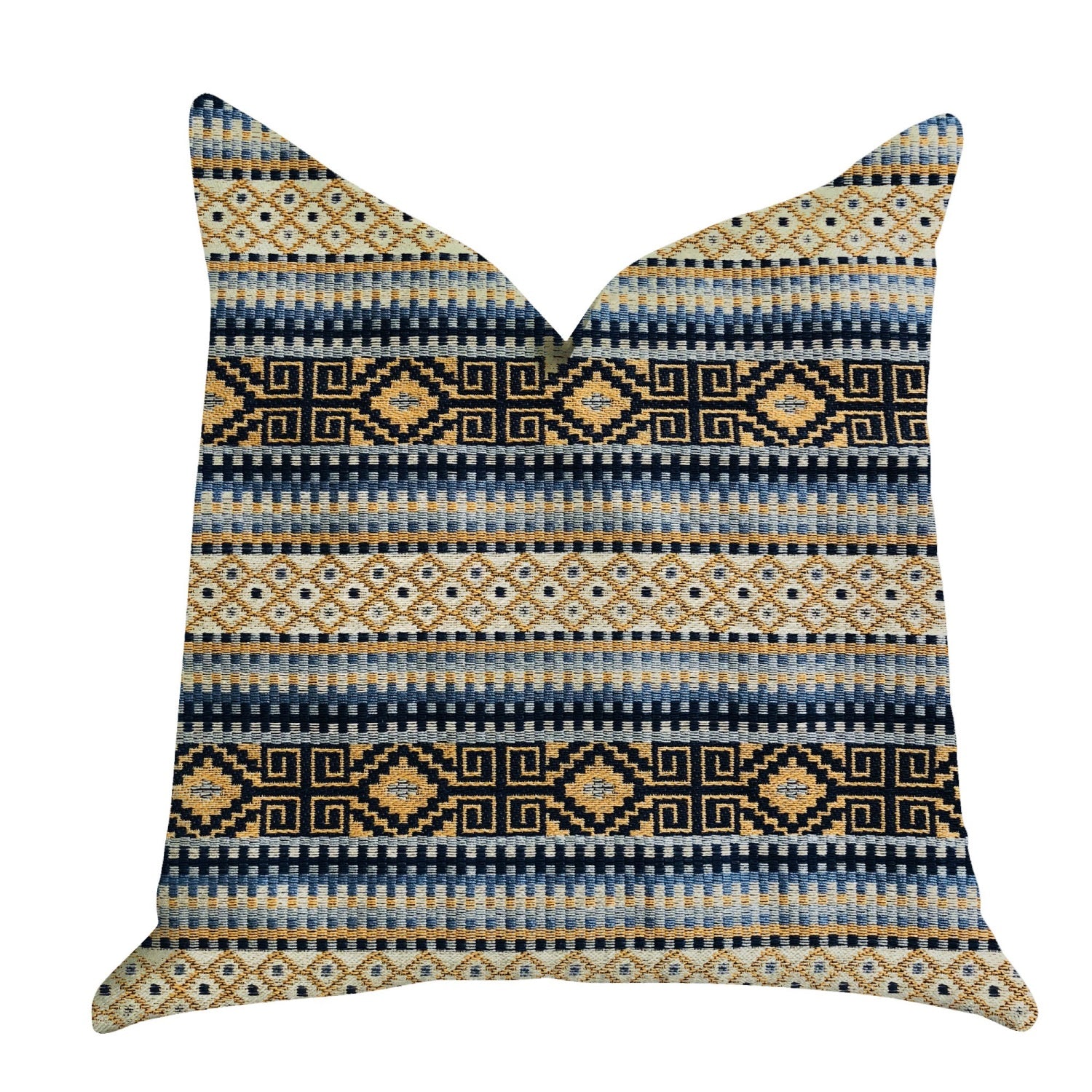 Plutus Daphne Diamante Textured Luxury Throw Pillow  - Double Sided  18 X 18