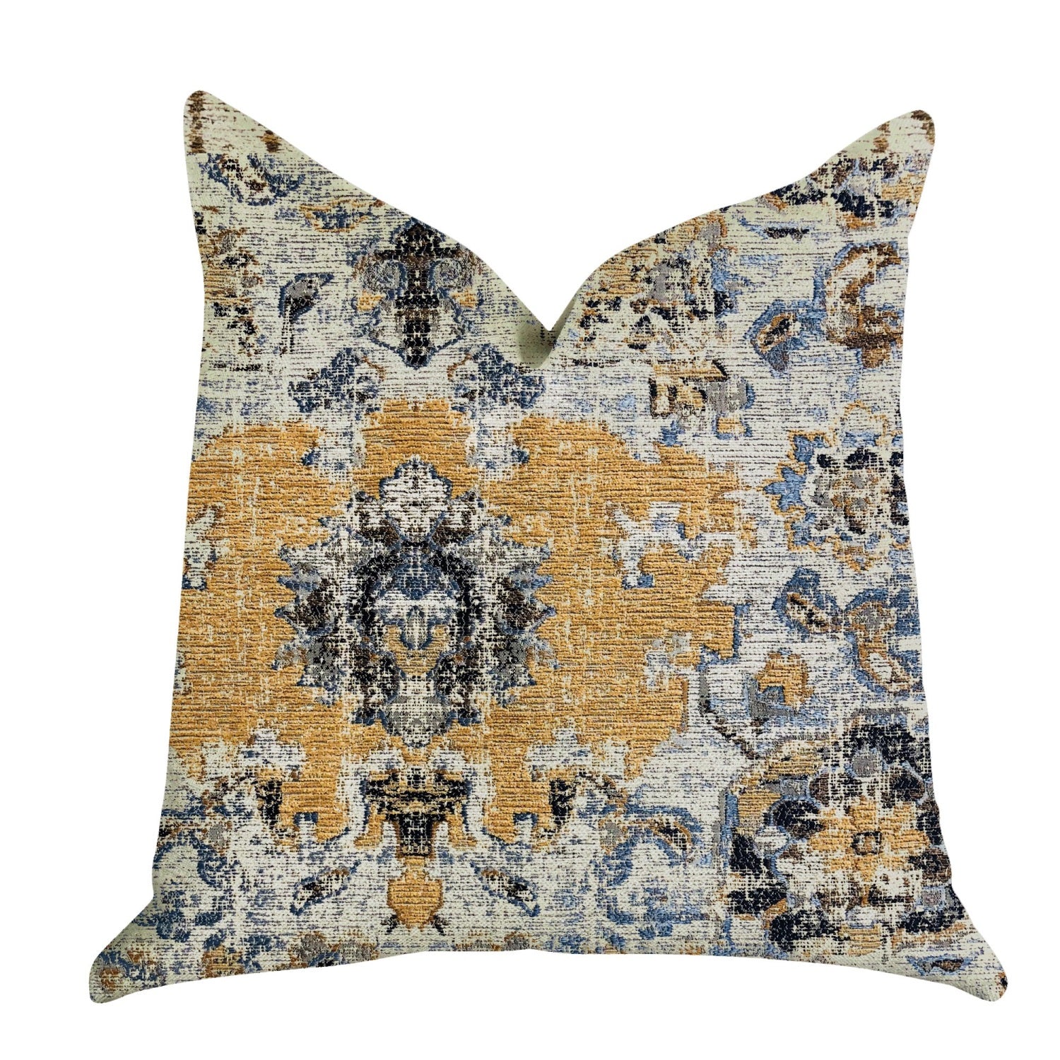 Plutus Free Spirit Damasque Luxury Throw Pillow - Double sided  20??x 30??Queen