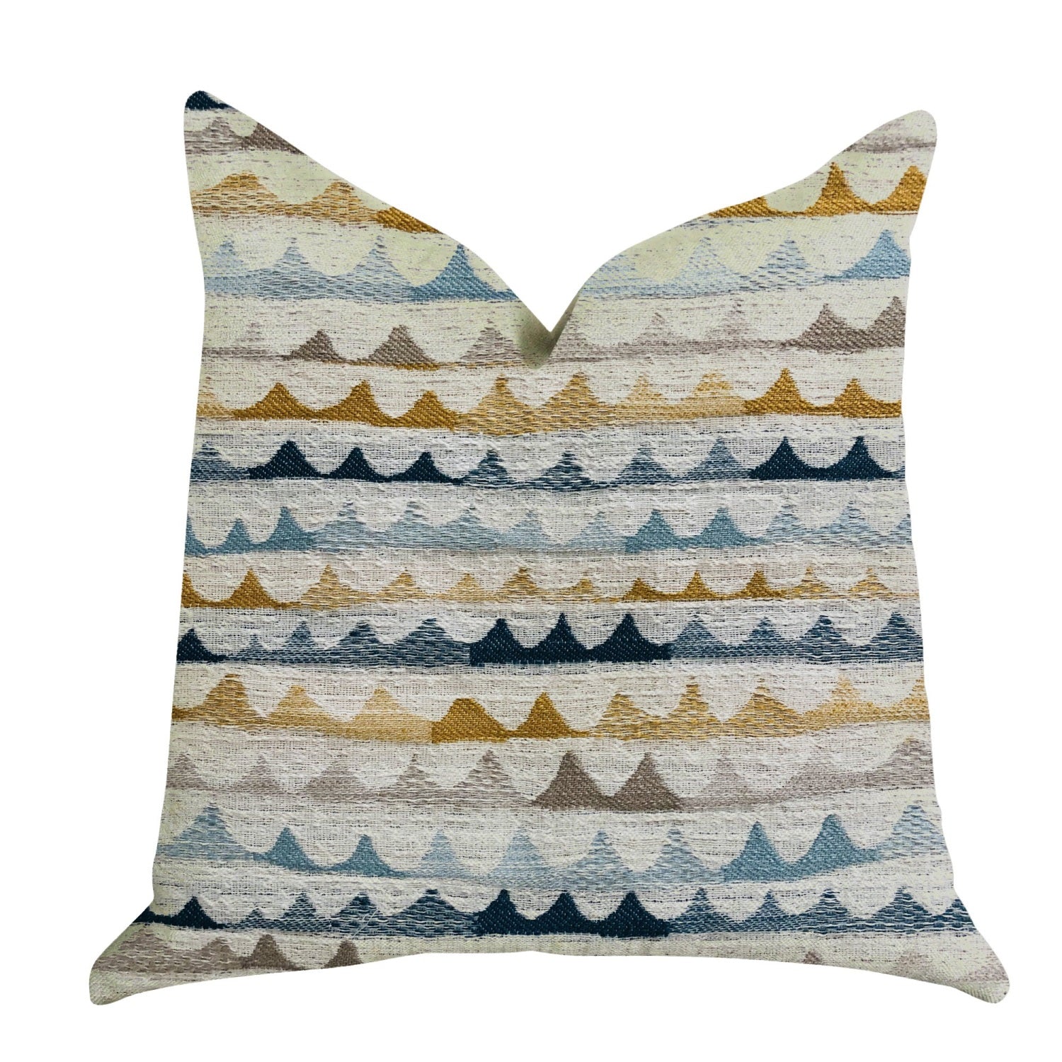 Plutus Caspian Rush Patterned Luxury Throw Pillow - Double Sided  18 X 18