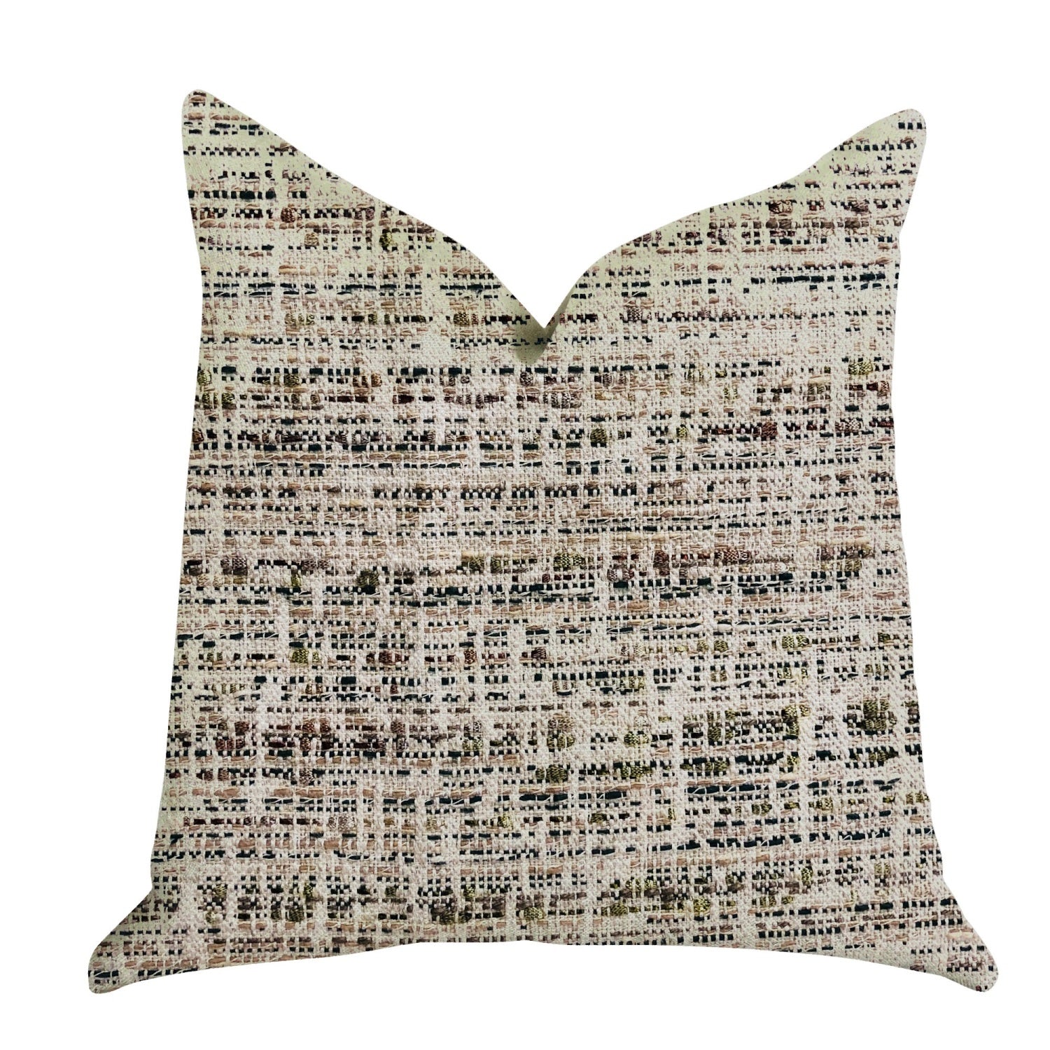 Plutus Secret Sandbox Multi Color Luxury Throw Pillow - Double Sided  20 X 20