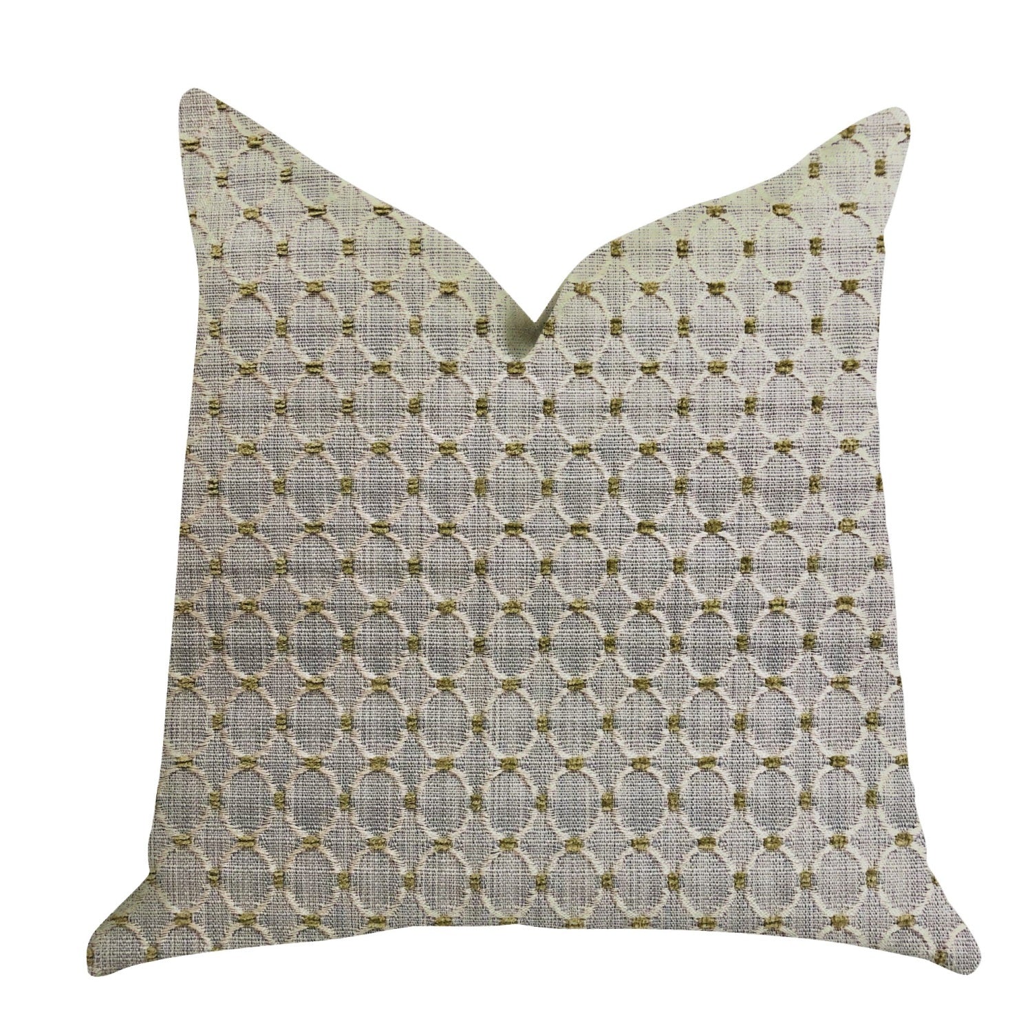 Plutus Circular Ringed Luxury Throw Pillow - Double Sided  12 X 25