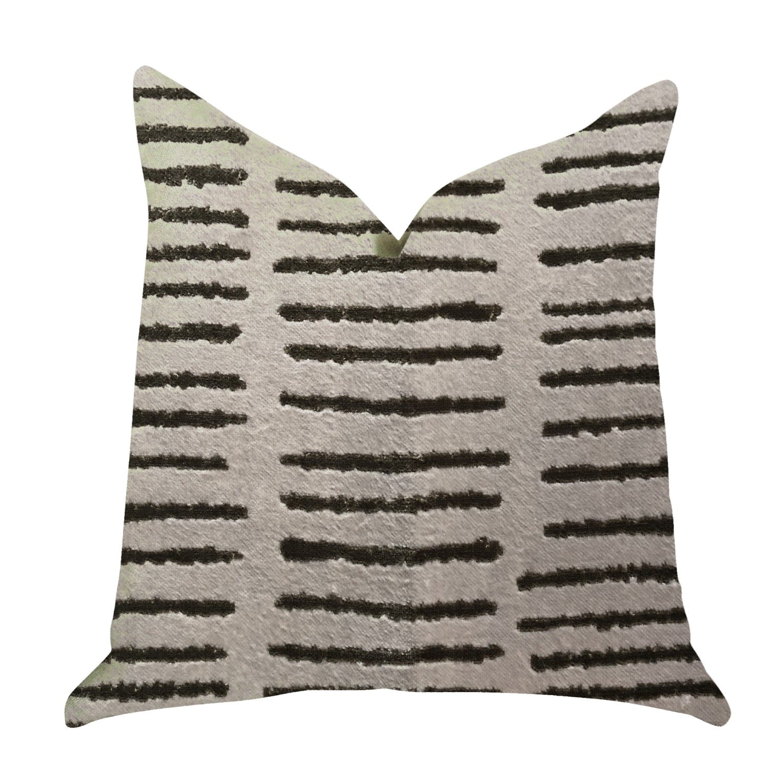 Plutus Poetry Lounge  Luxury Throw Pillow in  - Double sided  20??x 36??King