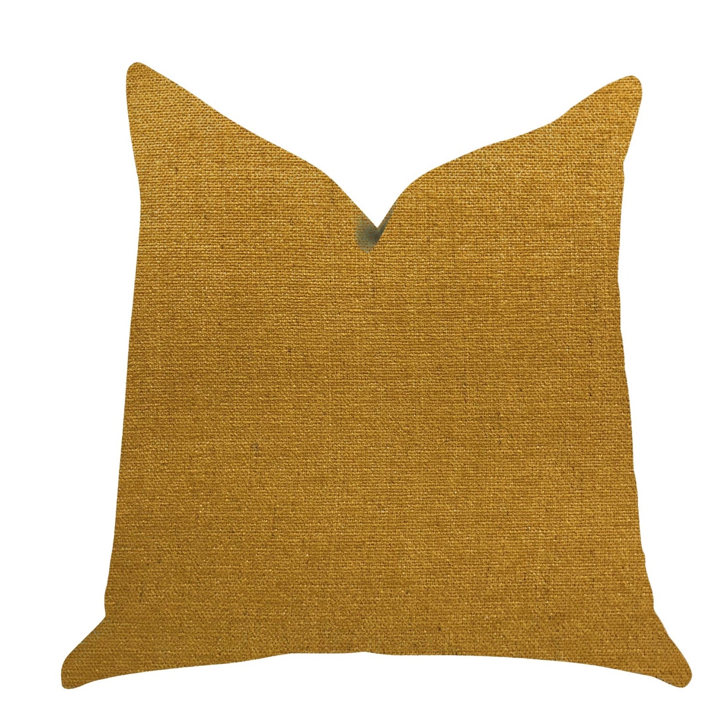 Plutus Wild Turmeric Luxury Throw Pillow In Gold  - Double Sided  20 X 26 Standard
