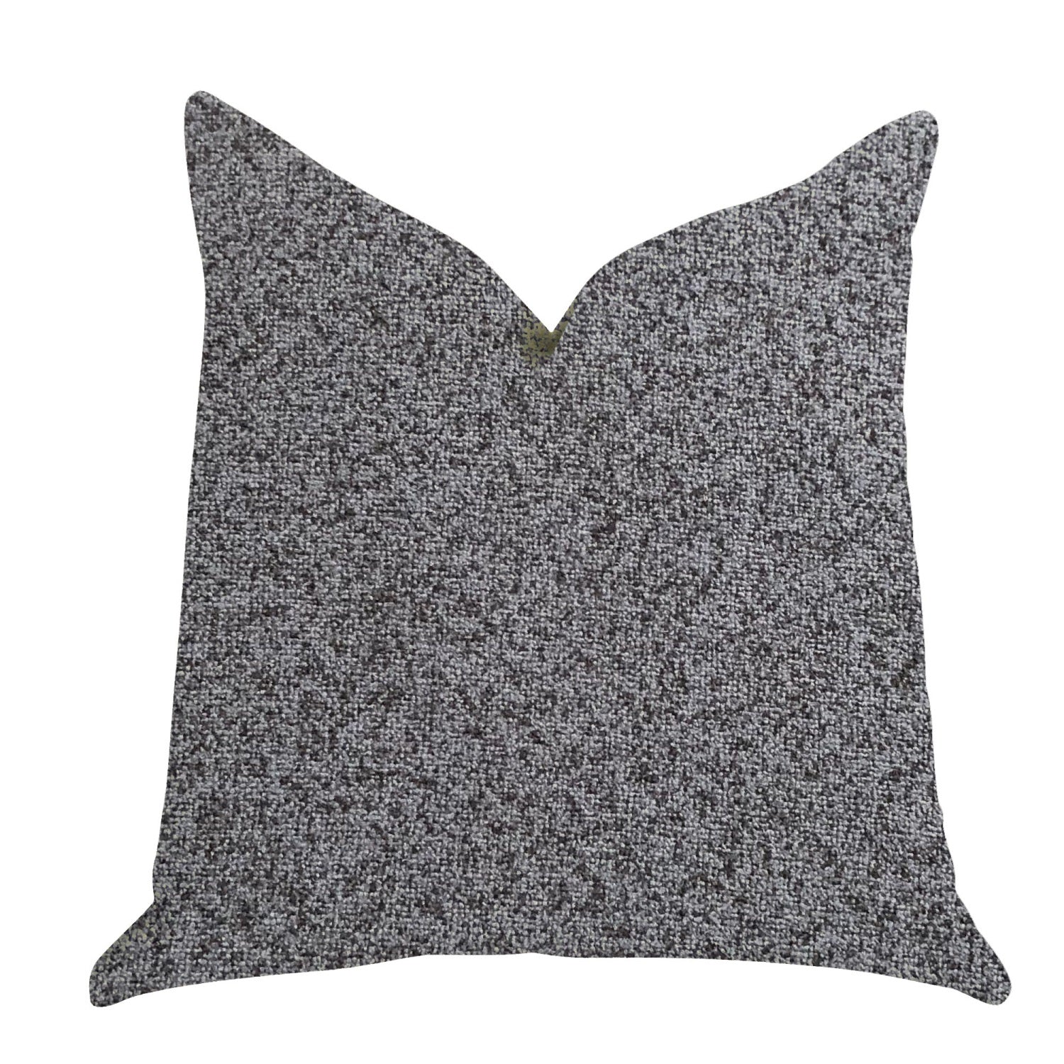 Plutus Gray Dove Luxury Throw Pillow In Gray Tones - Double Sided  16 X 16