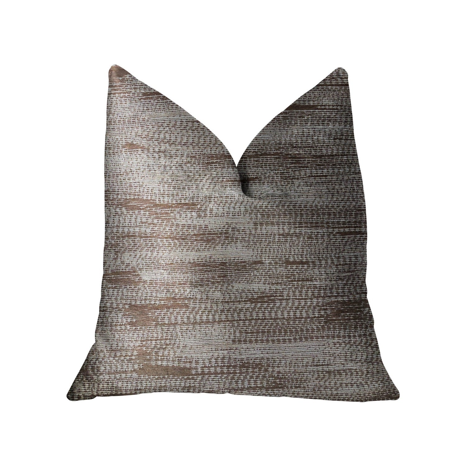Plutus Pretty Oasis Brown Luxury Throw Pillow - Double Sided  20 X 30 Queen