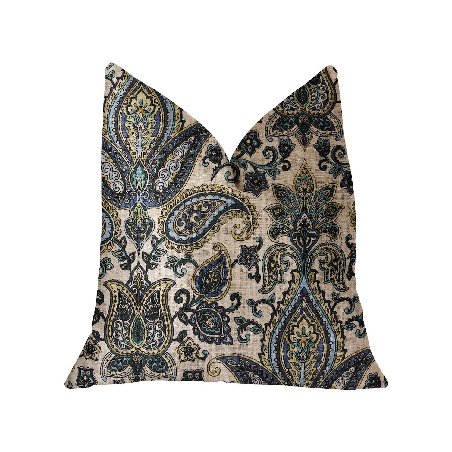 Plutus Tulip Safari Multicolor Luxury Throw Pillow - Double Sided  22 X 22