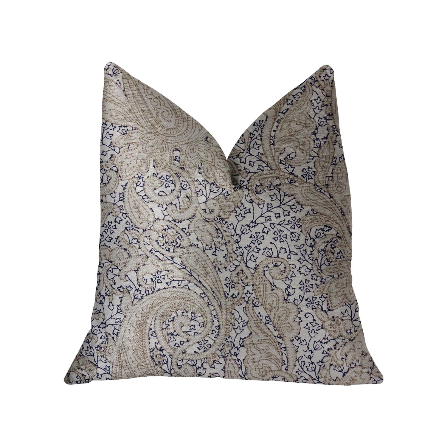 Plutus Quartz Skye Beige Luxury Throw Pillow - Double Sided  18 X 18