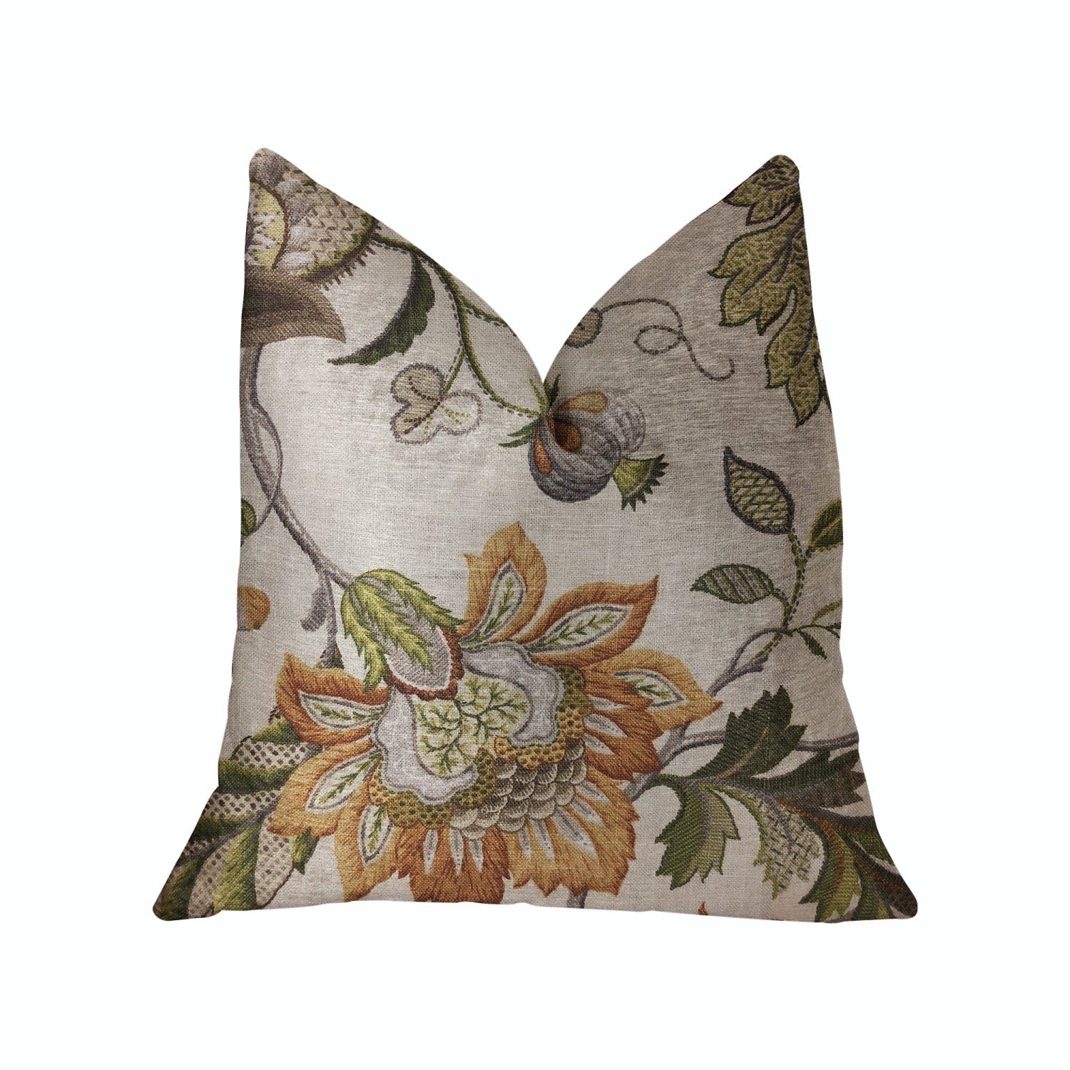 Plutus Harmony Meadows  Multicolor Luxury Throw Pillow - Double Sided  18 X 18
