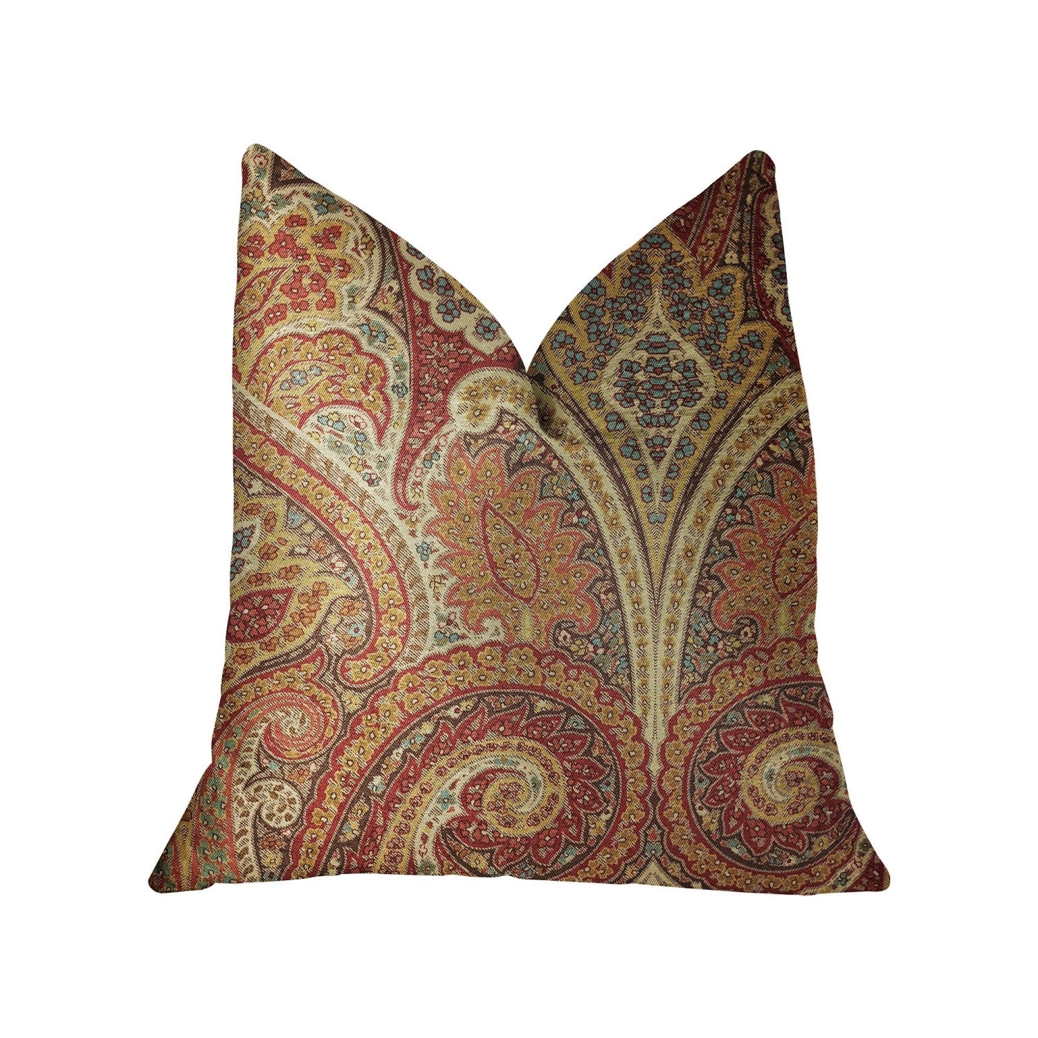 Plutus Monarch Serenade Multicolor Luxury Throw Pillow - Double Sided  20 X 20