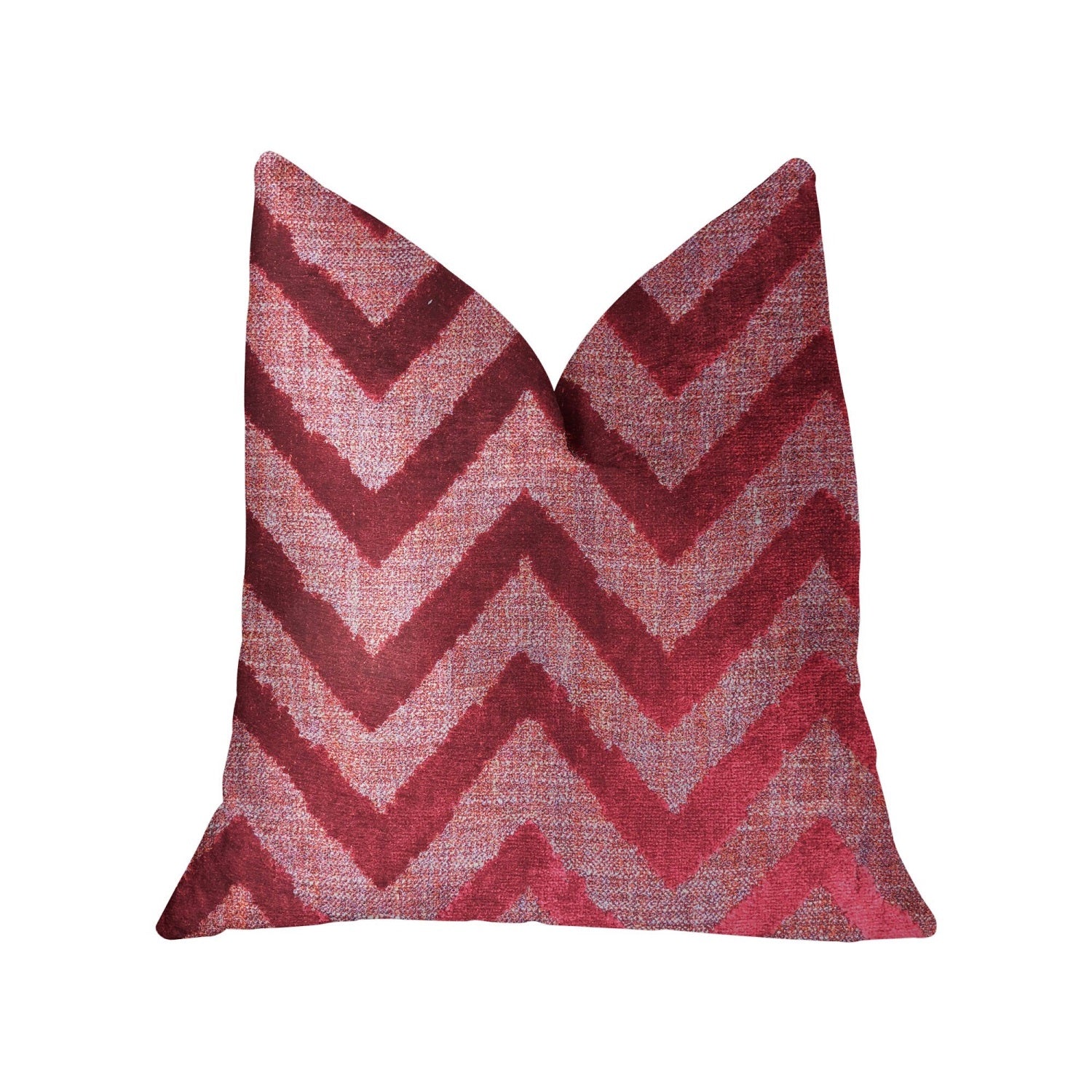 Plutus Valentina Red Luxury Throw Pillow - Double Sided  16 X 16