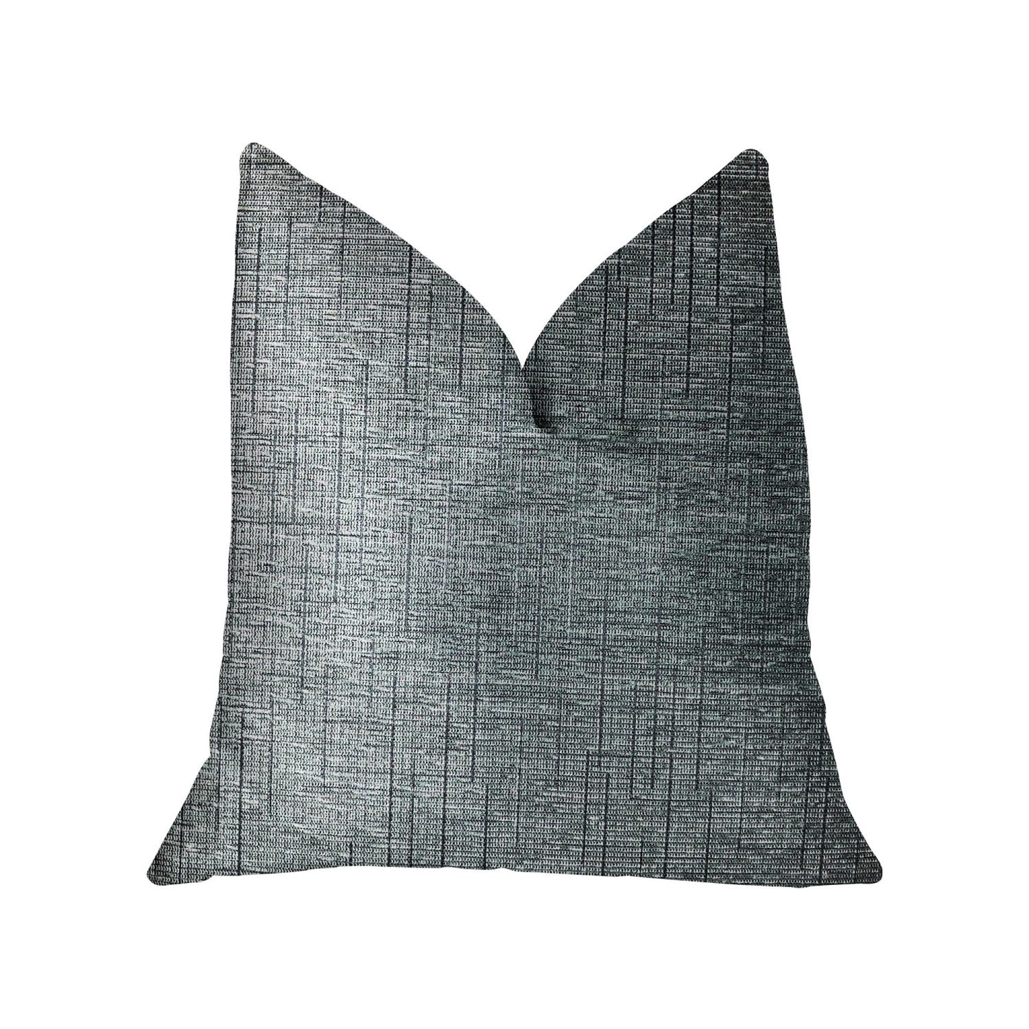 Plutus Newera Bliss Blue Luxury Throw Pillow - Double Sided  24 X 24
