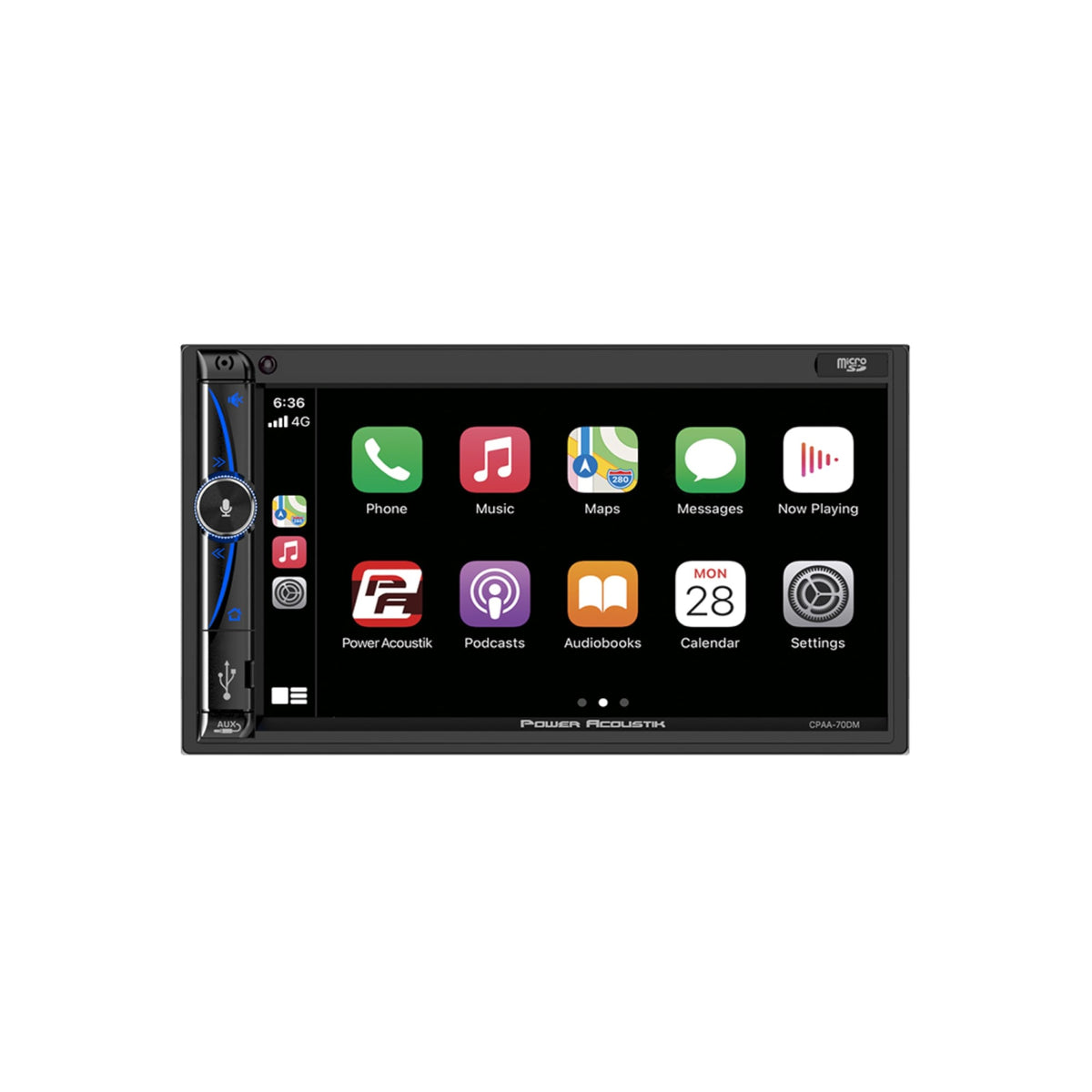 7In Doubledin Indash Dvd Receiver W/Blue Tooth/Apple Carplay/Android Auto