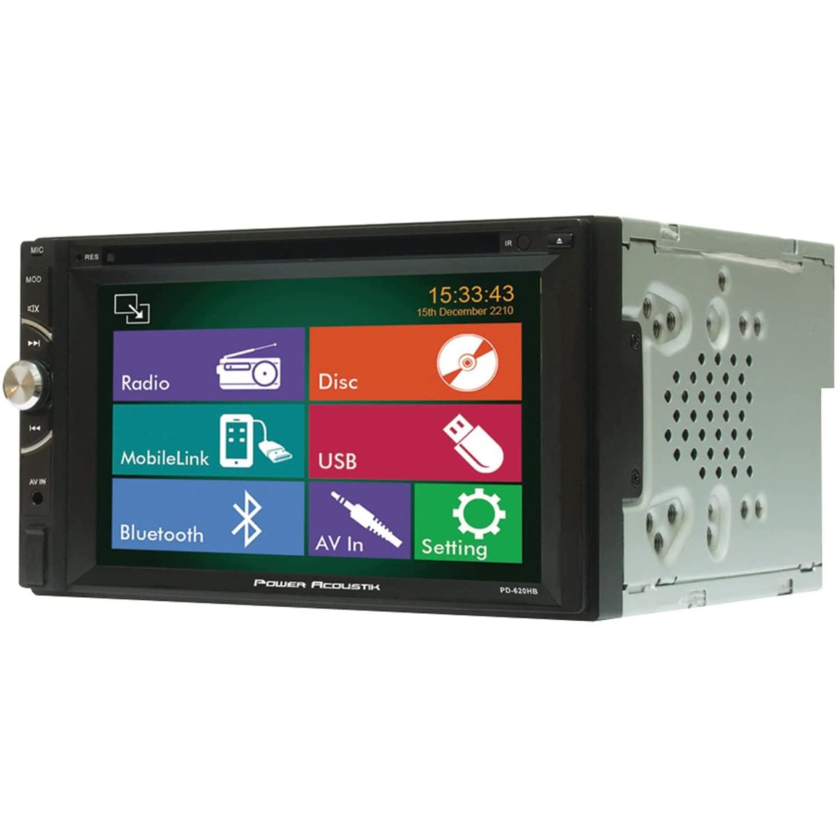 2Din Source Unit W/Phonelink Bluetooth & 6.2In Lcd