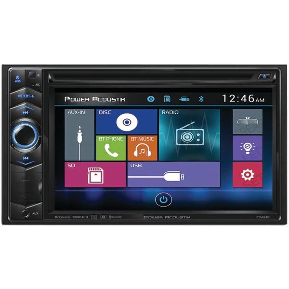 2Din Source Unit W/Bluetooth & 6.2In Lcd