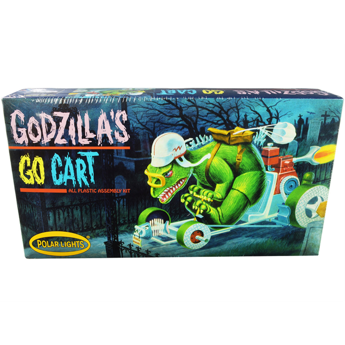 Skill 2 Model Kit Godzilla'S Go Cart Model Kit By Polar Lights