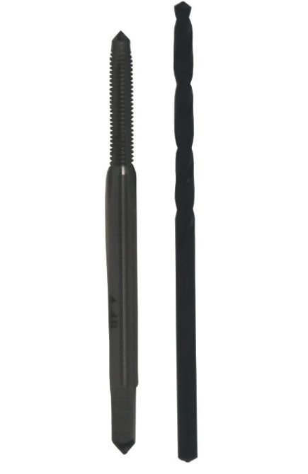 4-48 HSS Plug Tap and matching  42 HSS Drill Bit in plastic pouch.