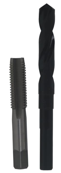 5/8-18 Unf Hss Plug Tap And 37/64 Hss 1/2 Shank Drill Bit Kit