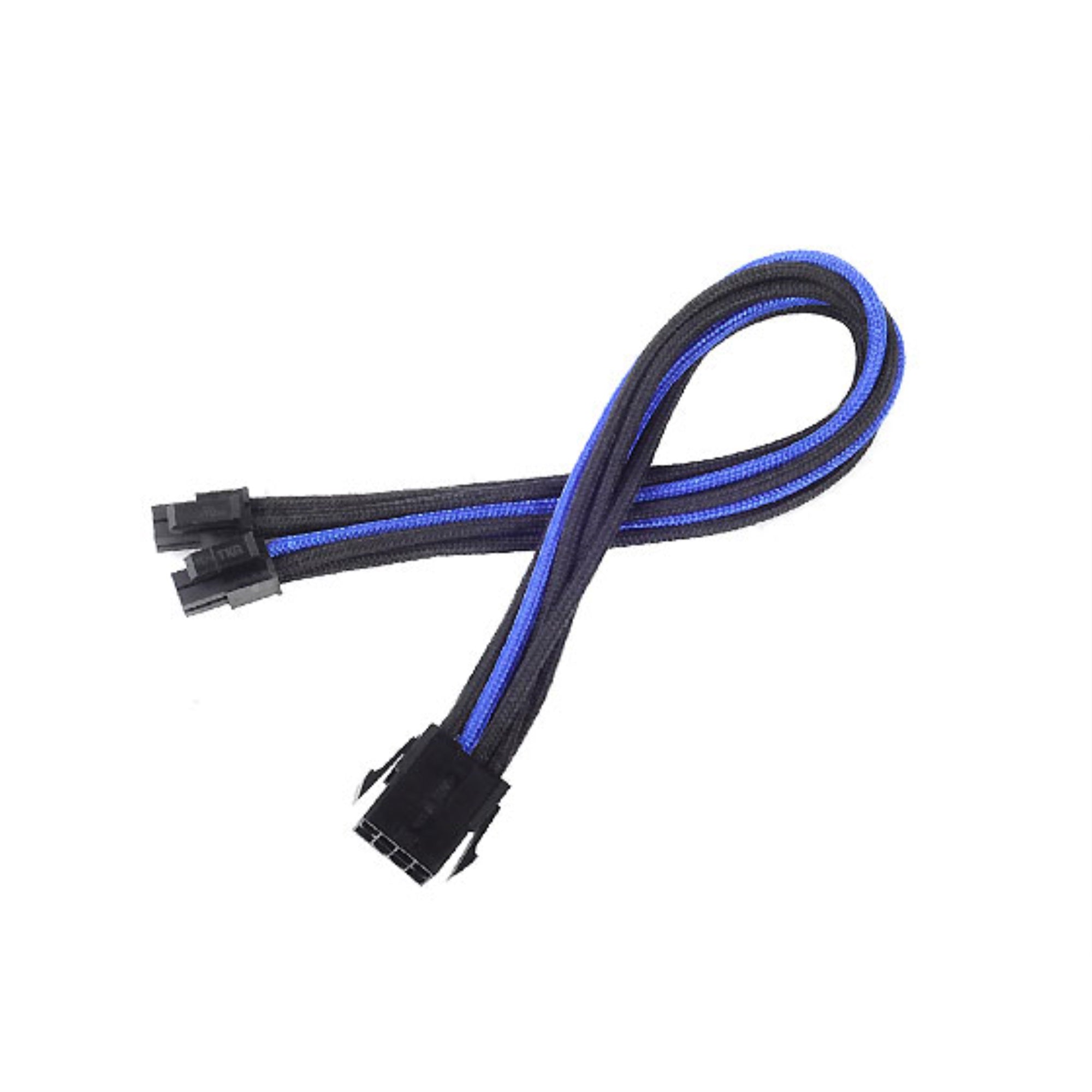 Eps-8Pin To Eps/Atx-4+4Pin(300Mm) Power Cable Extneder, Bicolor- Black & Blue
